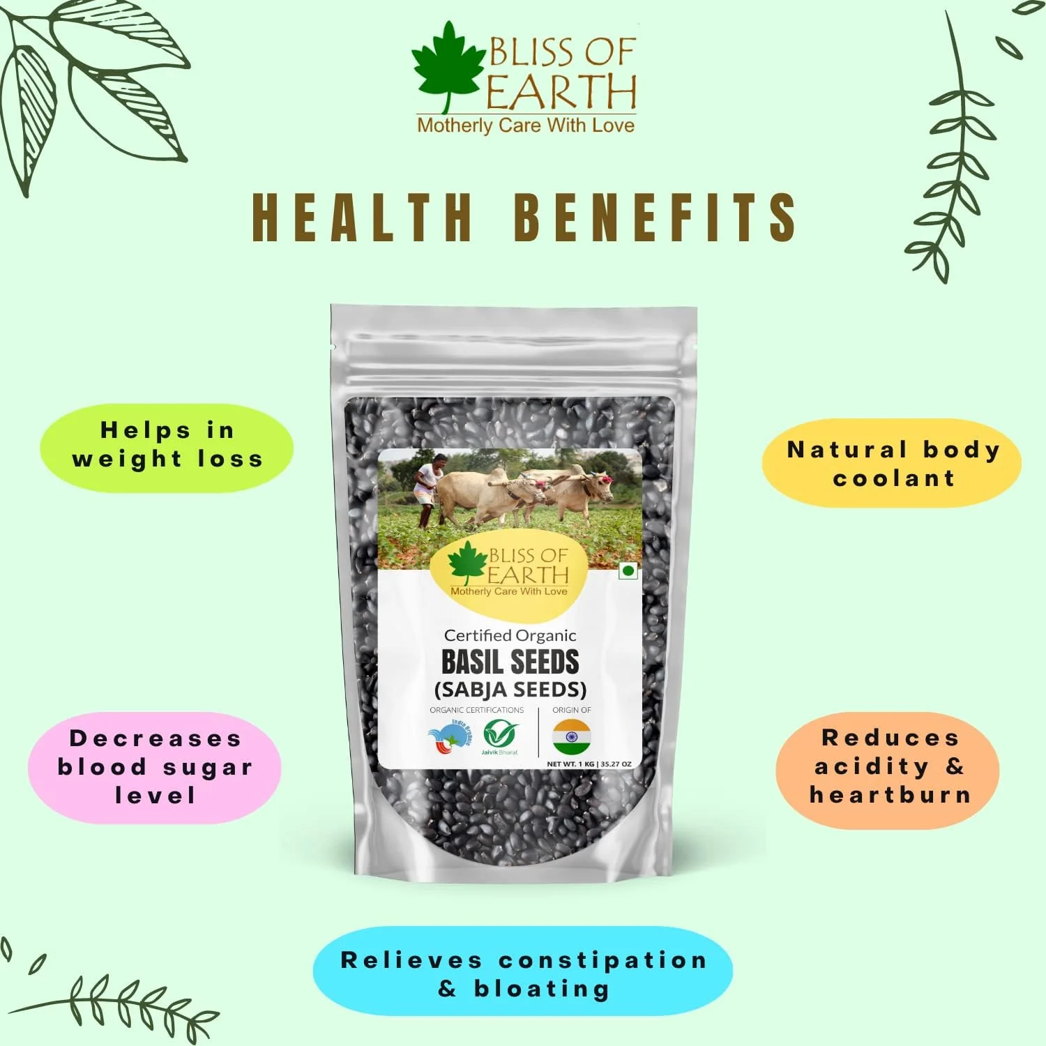 Gond Katira 100gm & Basil Seeds 100gm Pack of 2 - Image 9