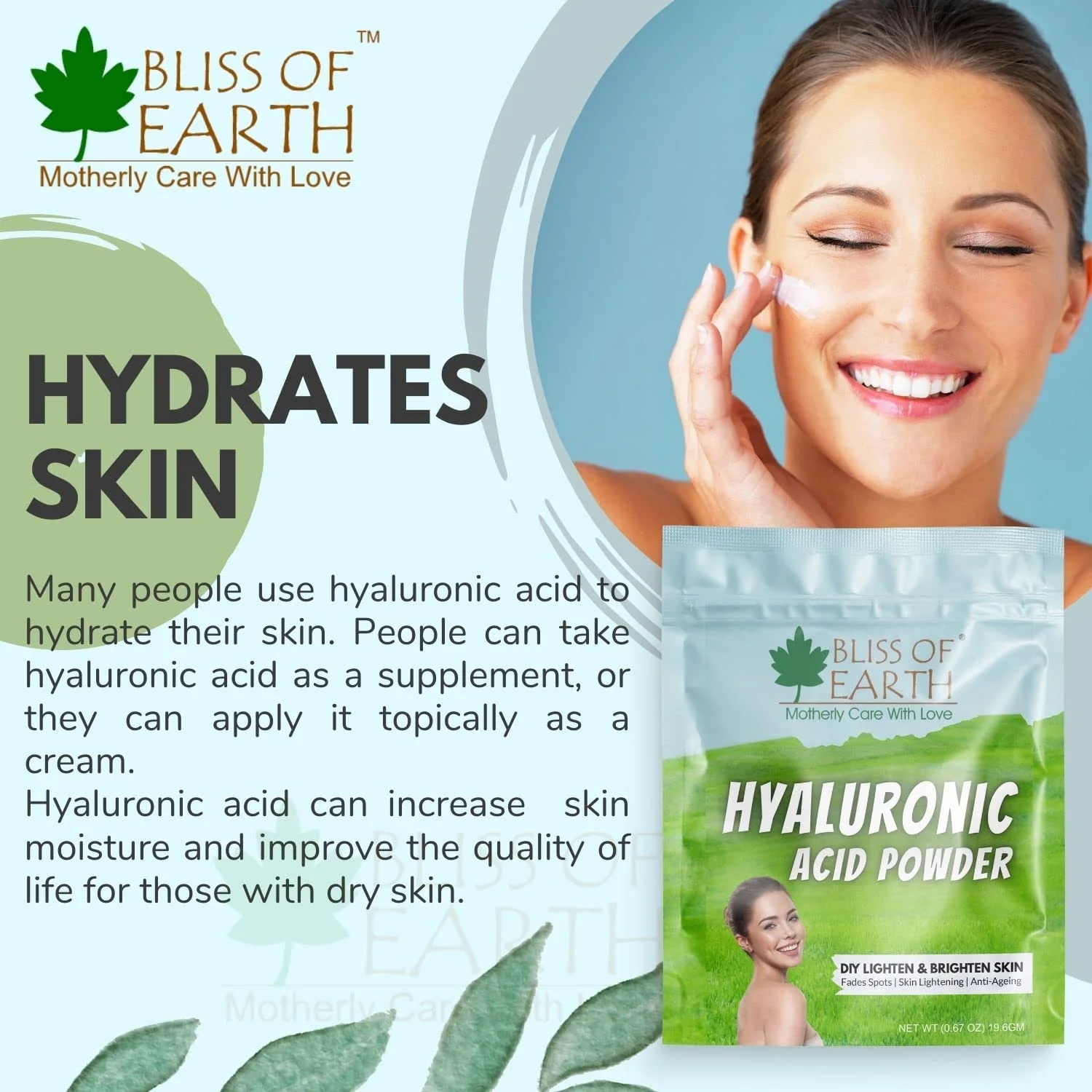 Hyaluronic Acid Powder Cosmetic Grade Best for Moisturizer, serum, Gel, Face Wash & DIY Product 9.53gm - Image 4