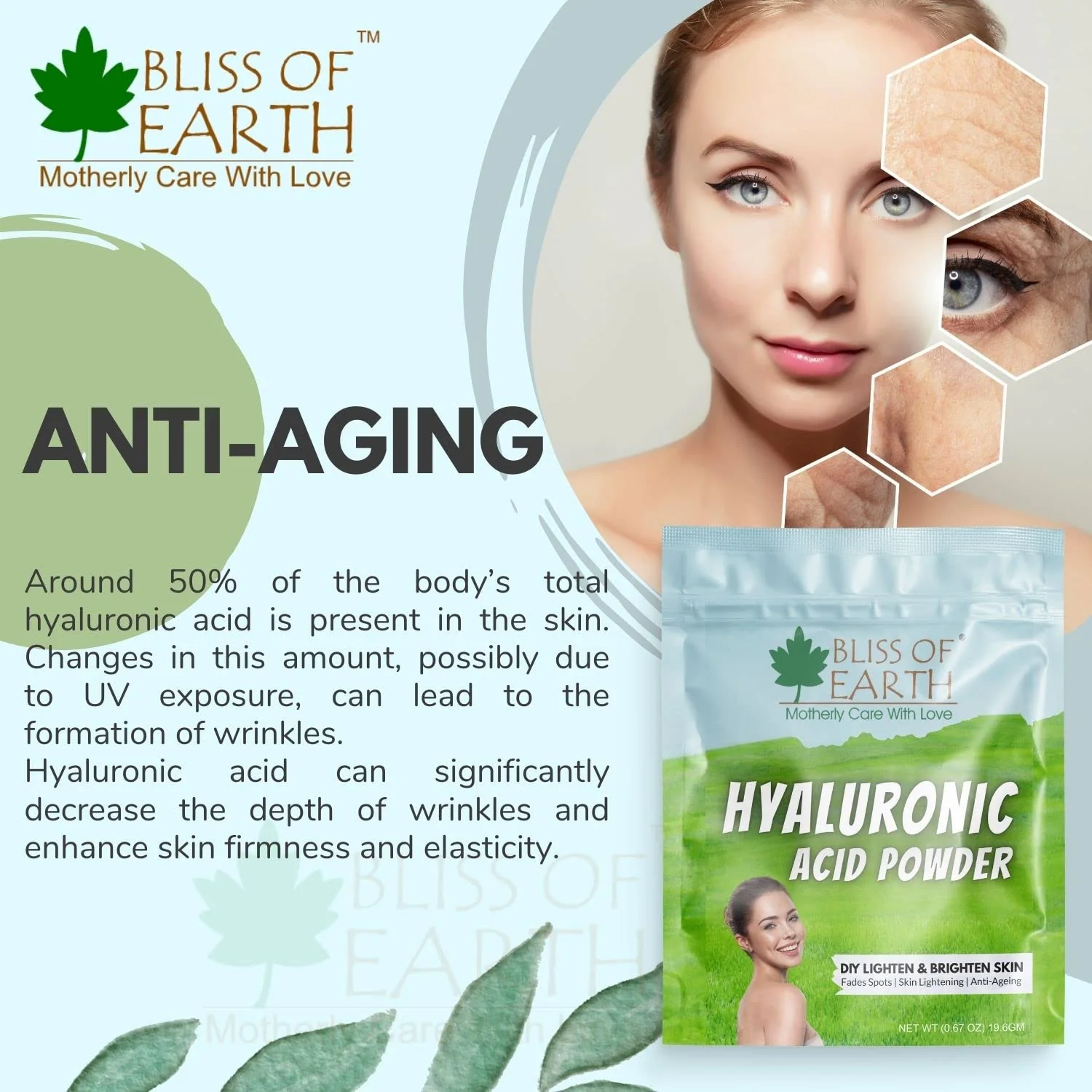 Hyaluronic Acid Powder Cosmetic Grade Best for Moisturizer, serum, Gel, Face Wash & DIY Product 9.53gm - Image 7