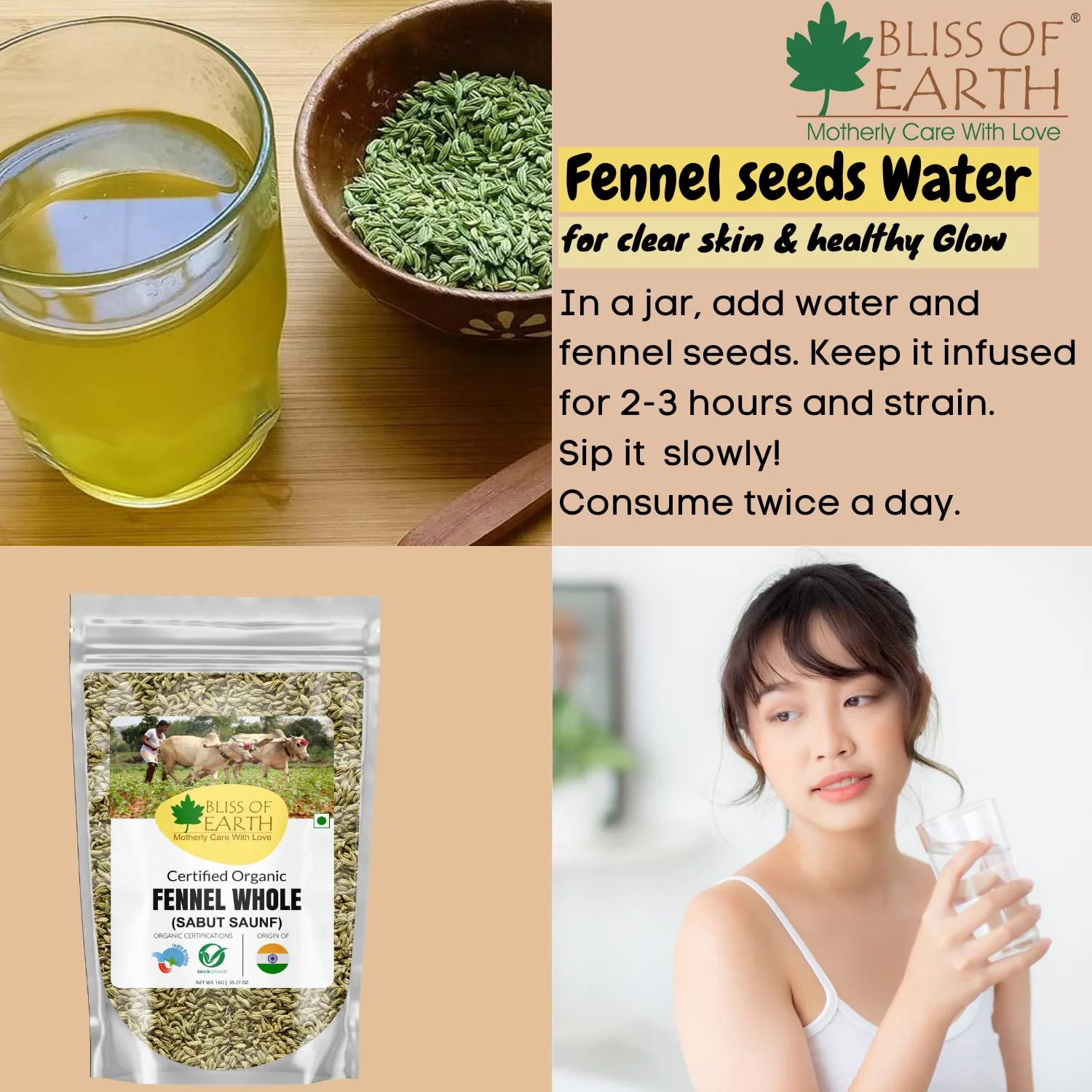 Organic Fennel Seed (Saunf) 500gm - Image 6