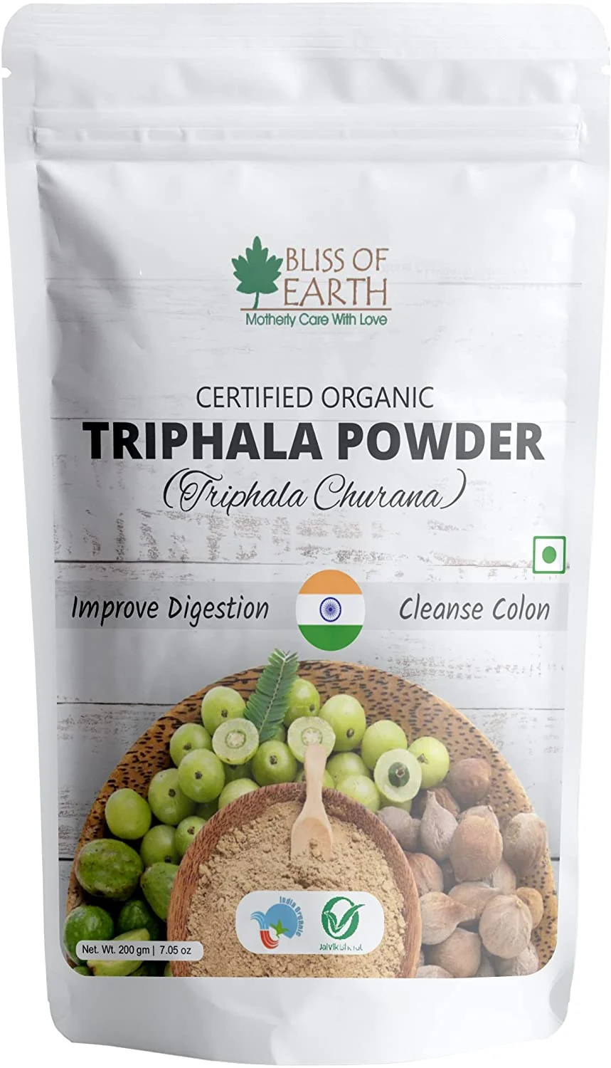 Triphala Powder Churan 100% Pure Ayurvedic Herbal Blend Help for Detox & Digestion Support Boost Immunity 200gm