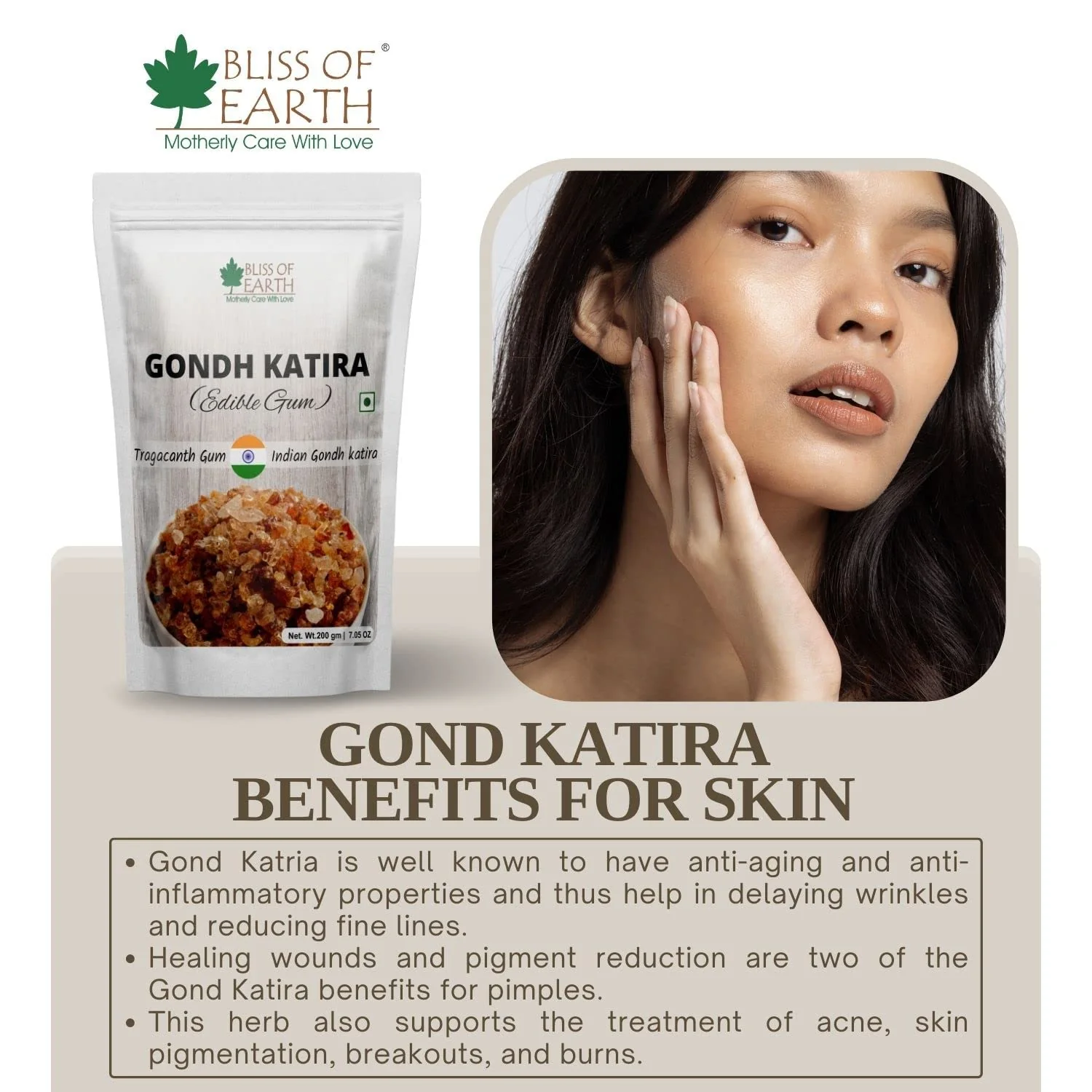 Triphala Powder Churan + Gond Katira Tragacanth Gum 200gm (Pack of 2) - Image 4