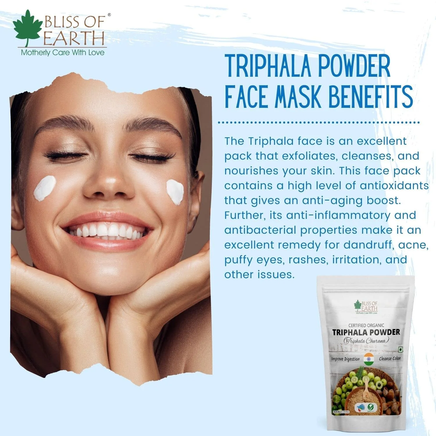 Triphala Powder Churan & Pure Natural AMLA Powder 100gm(Pack of 2) - Image 8