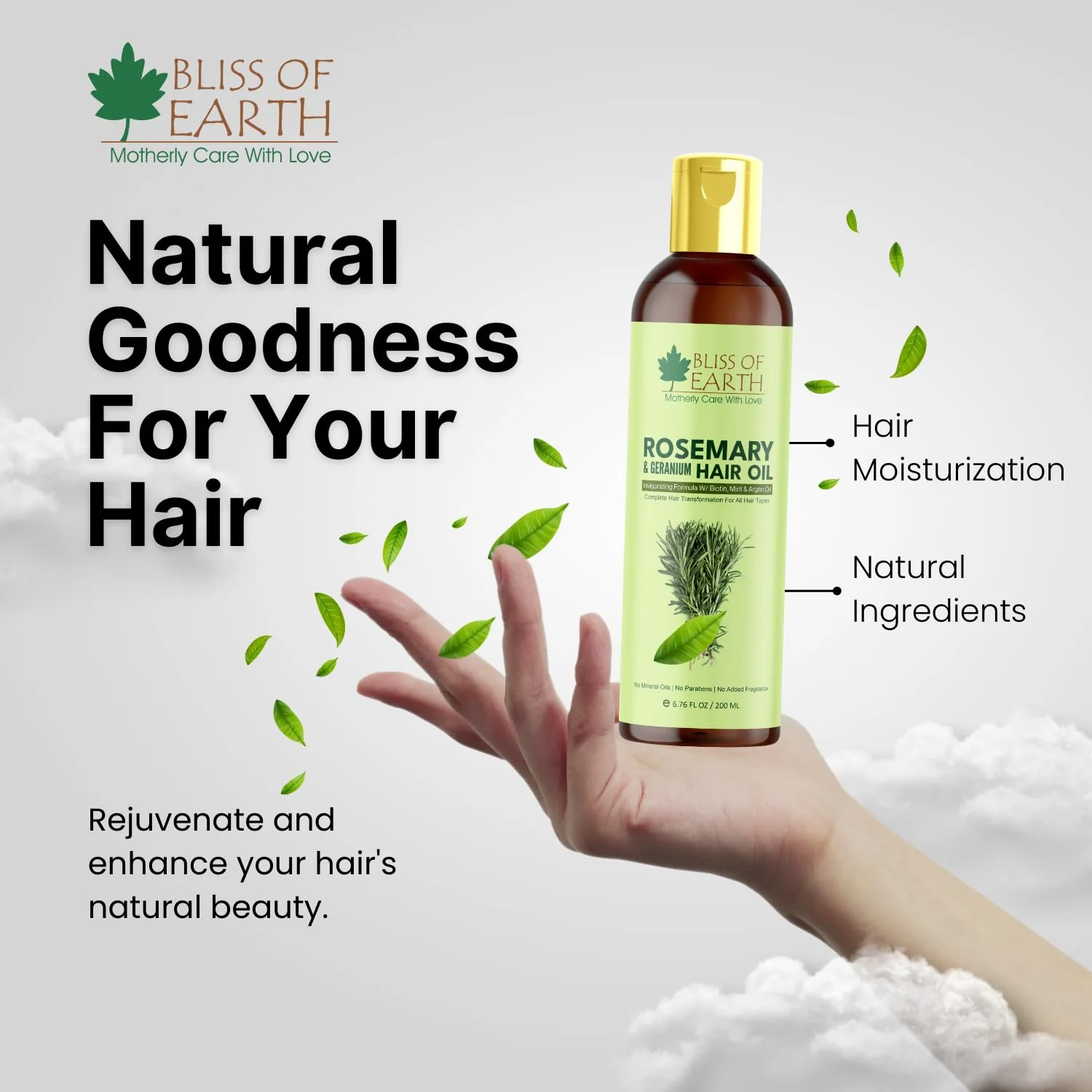 Rosemary Oil For Hair Growth , 200ml - Image 5