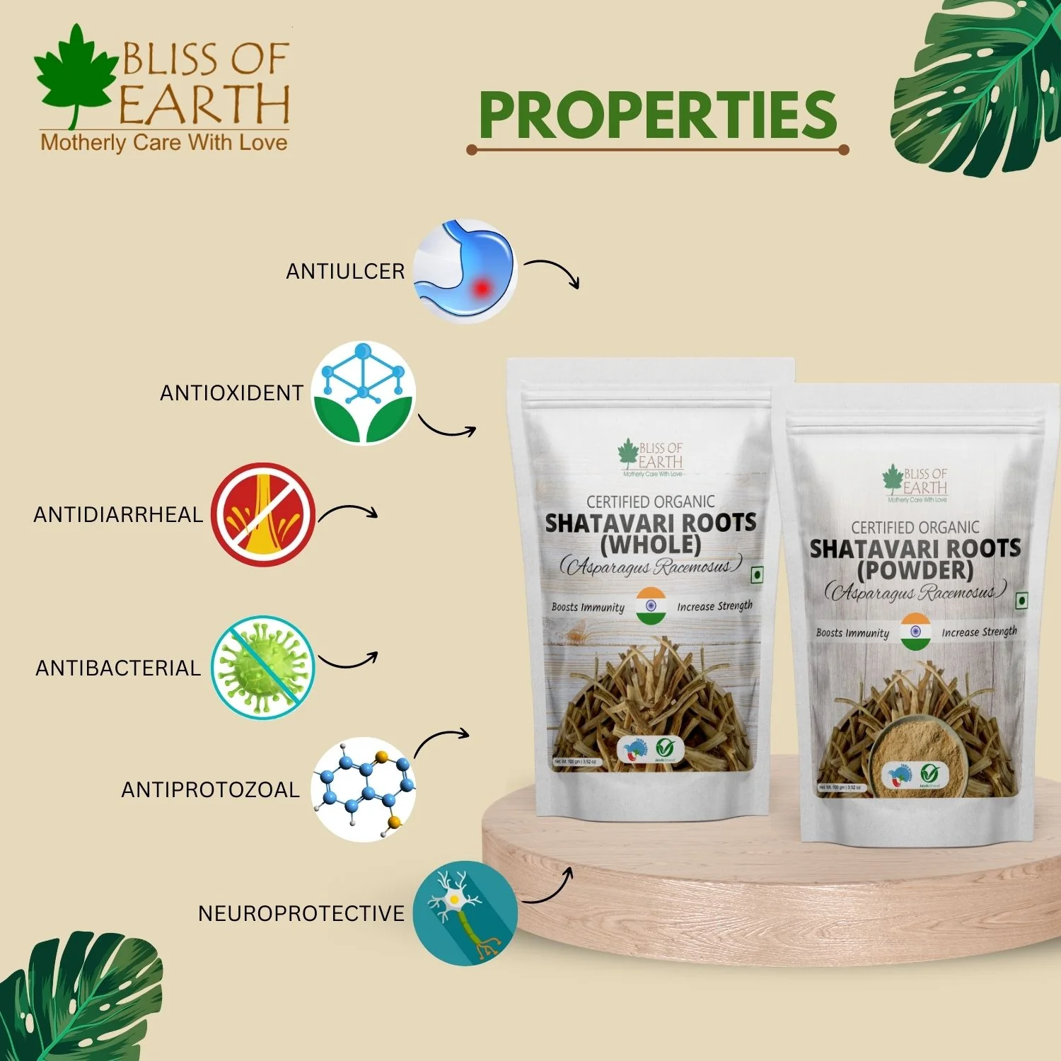 Shatavari Powder Organic Asparagus Racemosus Natural & Non-GMO Good for Immunity & Digestion 100gm - Image 4