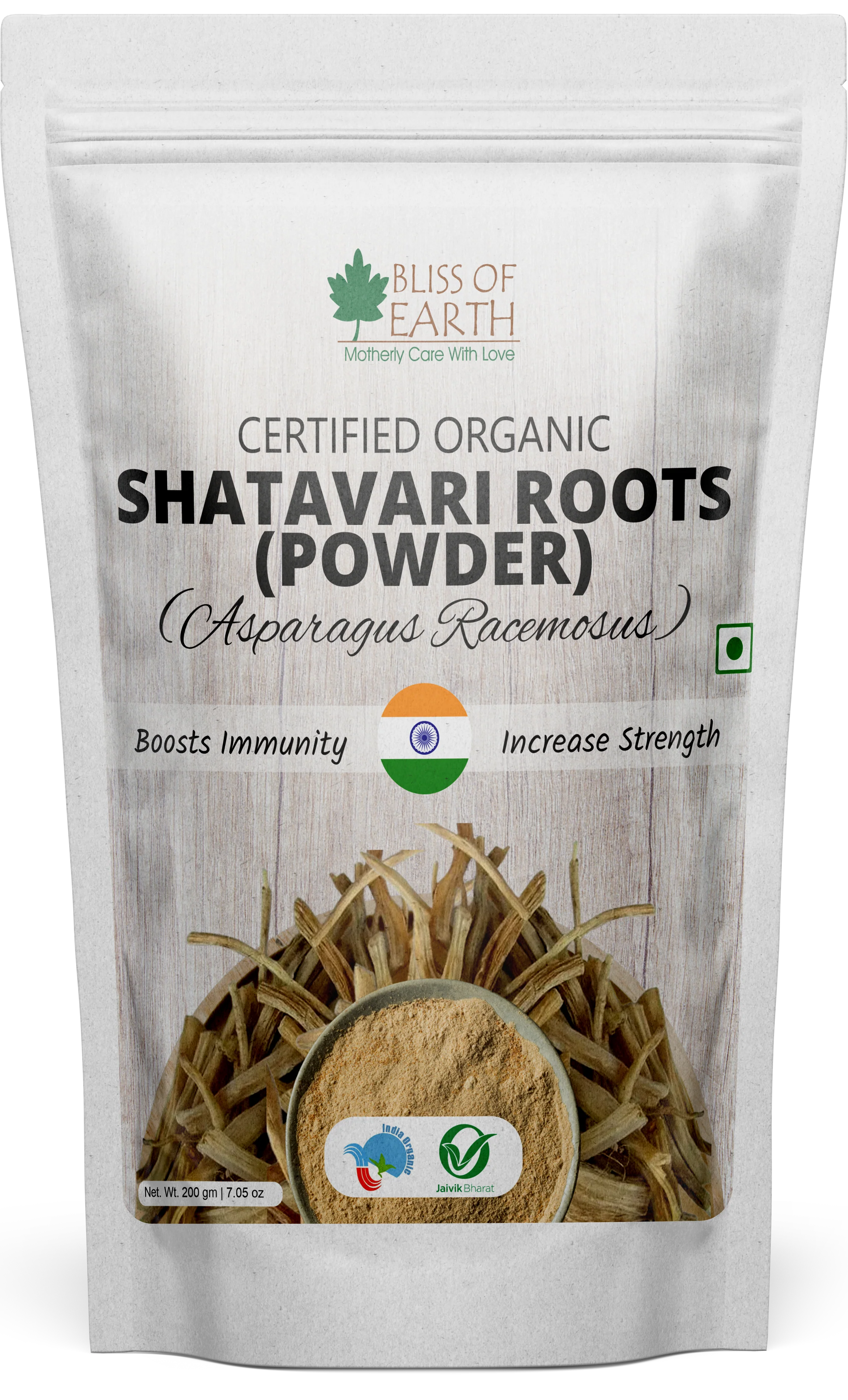 Shatavari Root Powder Organic Asparagus Racemosus Natural & Non-GMO Good for Immunity & Digestion 200gm