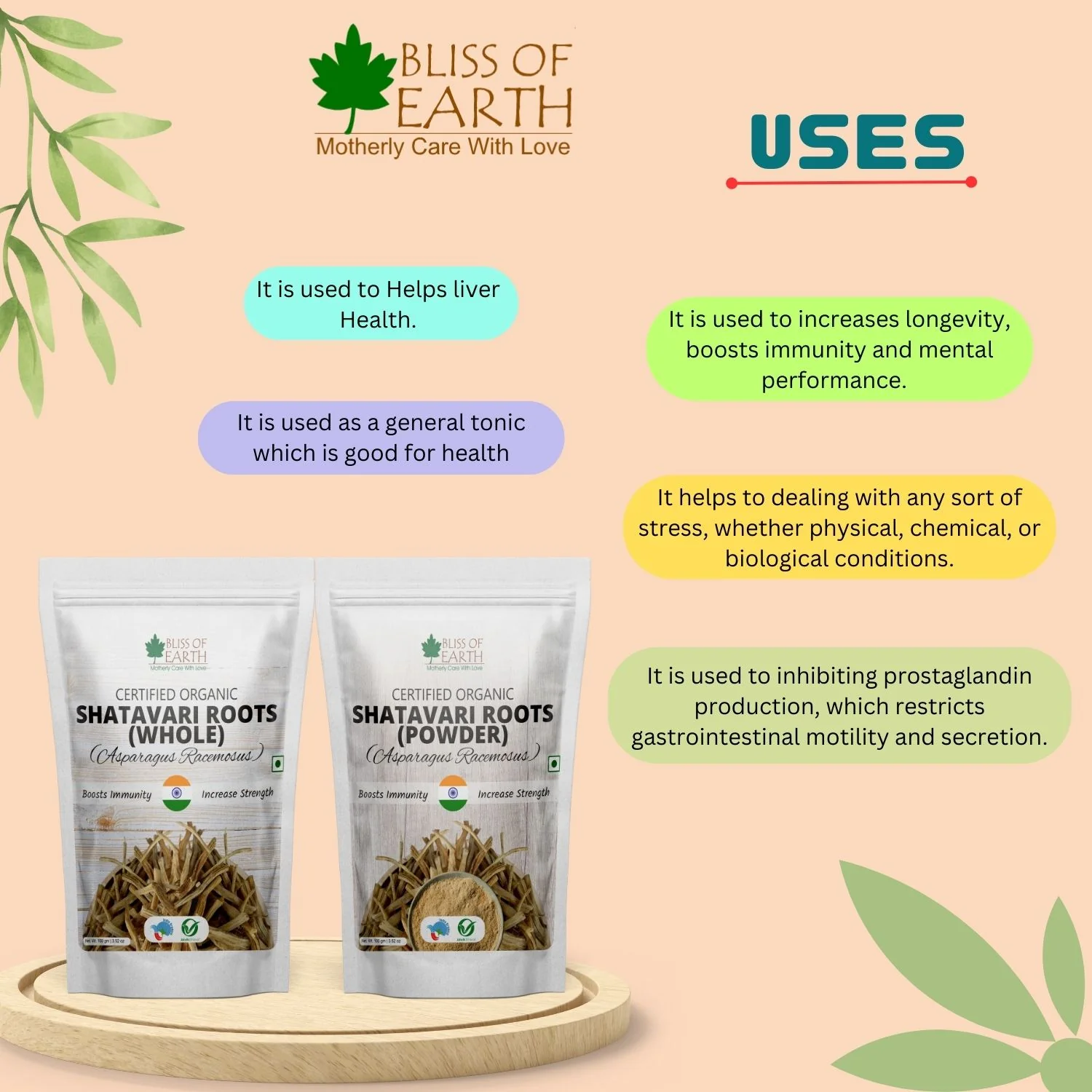 Shatavari Root Powder Organic Asparagus Racemosus Natural & Non-GMO Good for Immunity & Digestion 200gm - Image 4