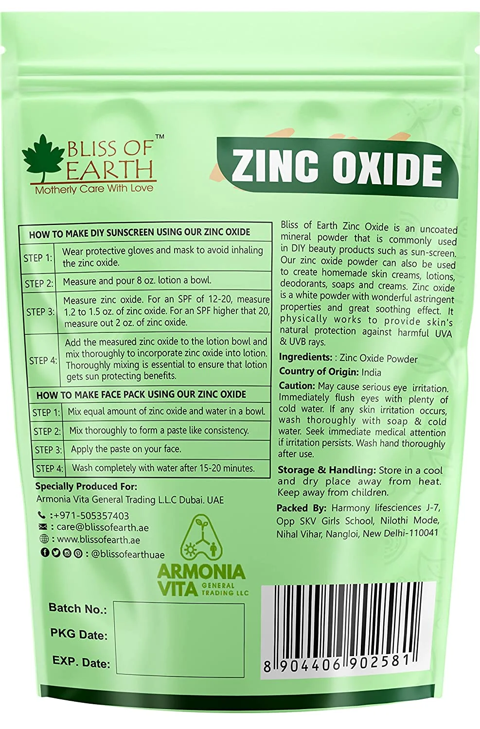 zinc oxide powder 453gm - Image 2