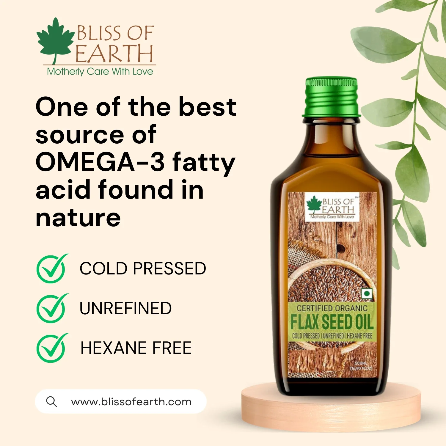 Organic Flax Seed Oil - Image 3