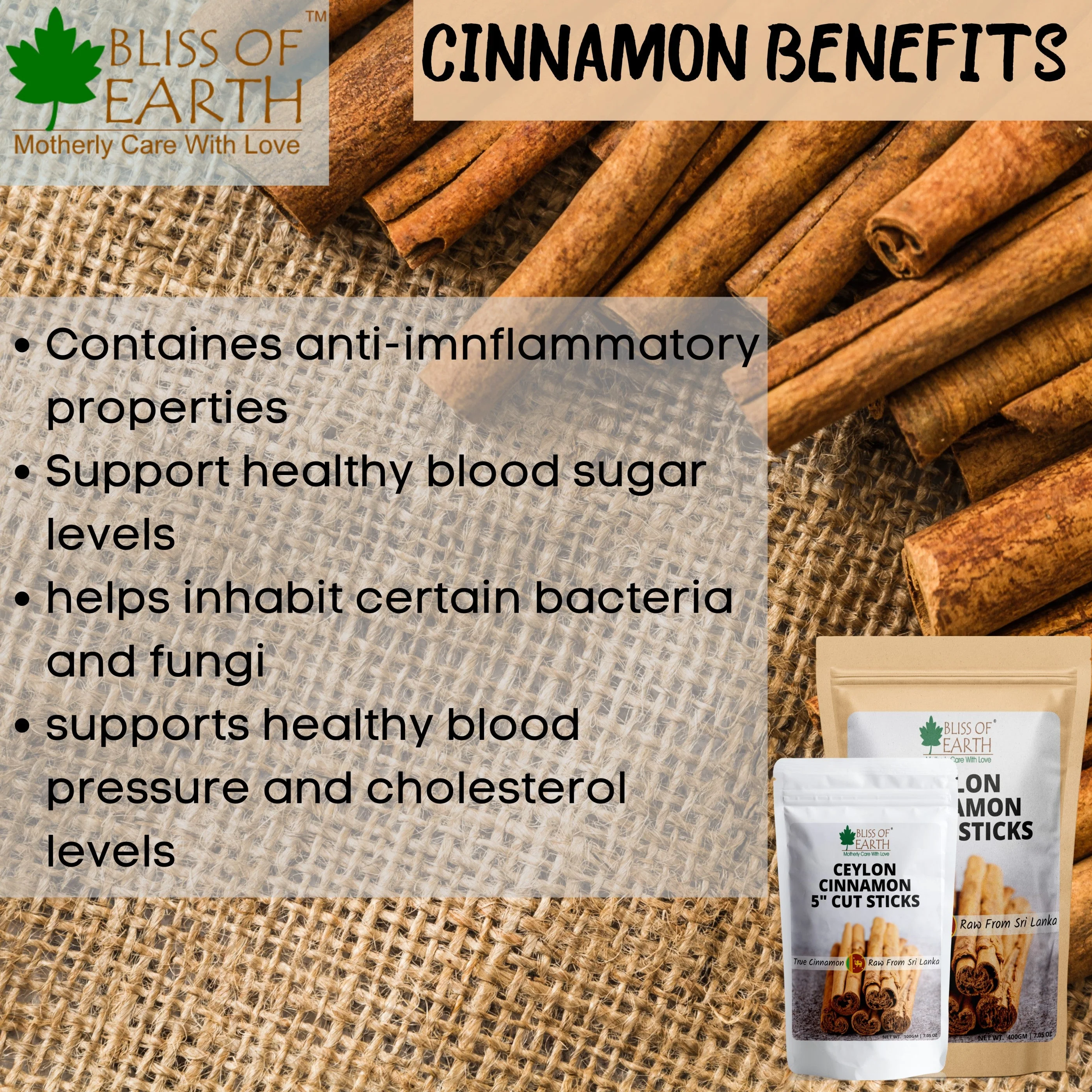 Ceylon Cinnamon (Dalchini) 5" Cut Sticks True Cinnamon Raw From Sri Lanka Original 200gm - Image 3