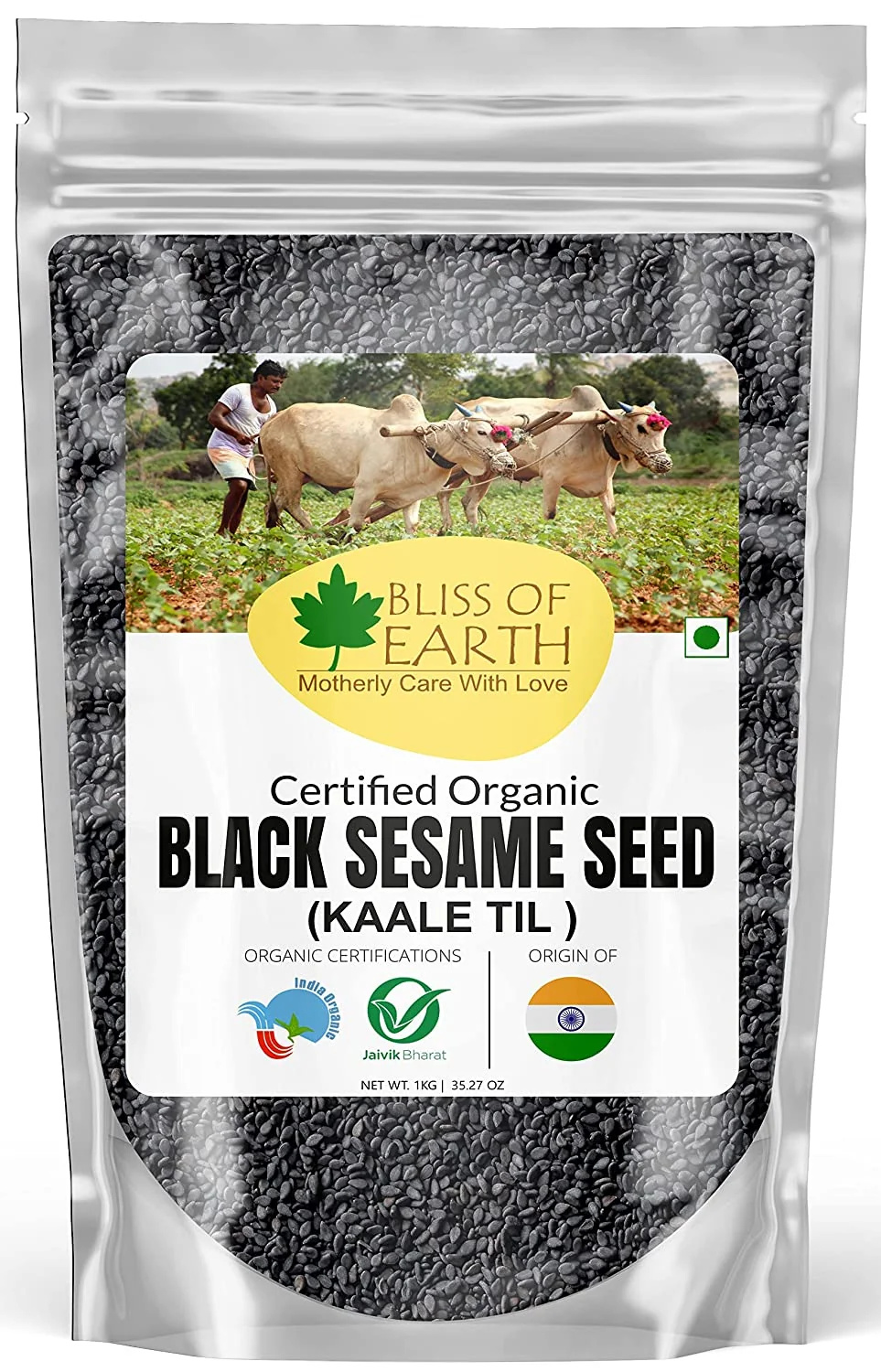 Unhulled Black Sesame Seeds 1kg