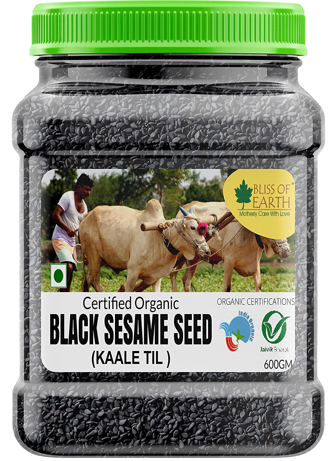 Unhulled Black Sesame Seeds 1kg - Image 2