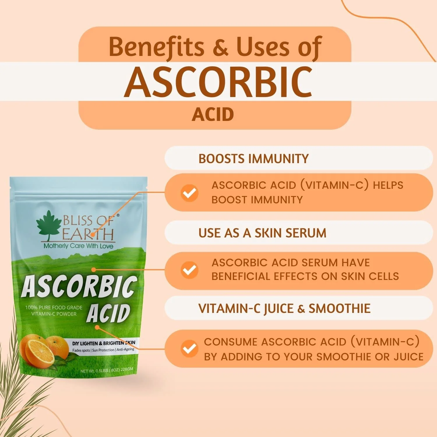 Ascorbic acid powder 453gm - Image 3