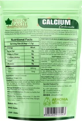 Bliss of Earth Calcium Carbonate Powder 907gm - Image 7