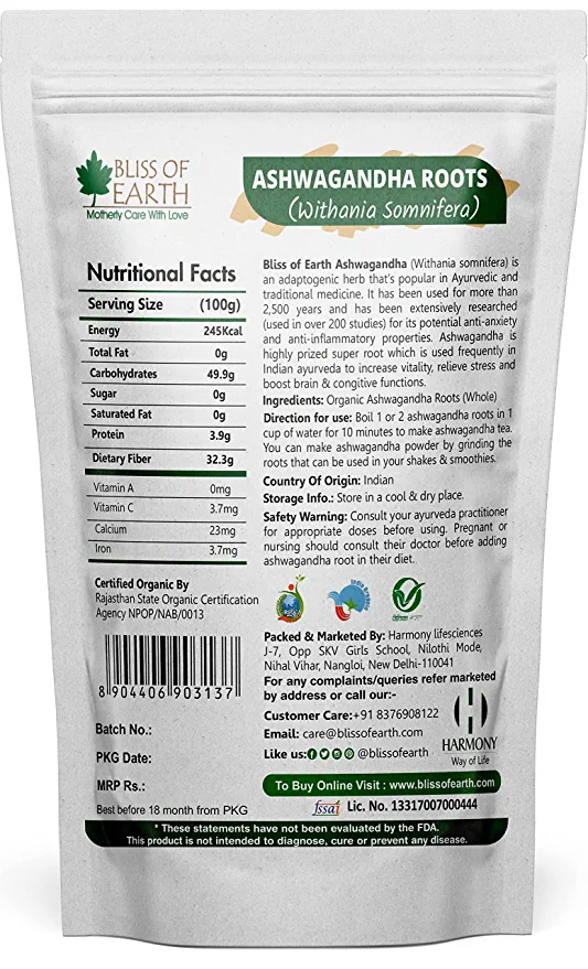 Ashwagandha Roots Whole 400gm - Image 6