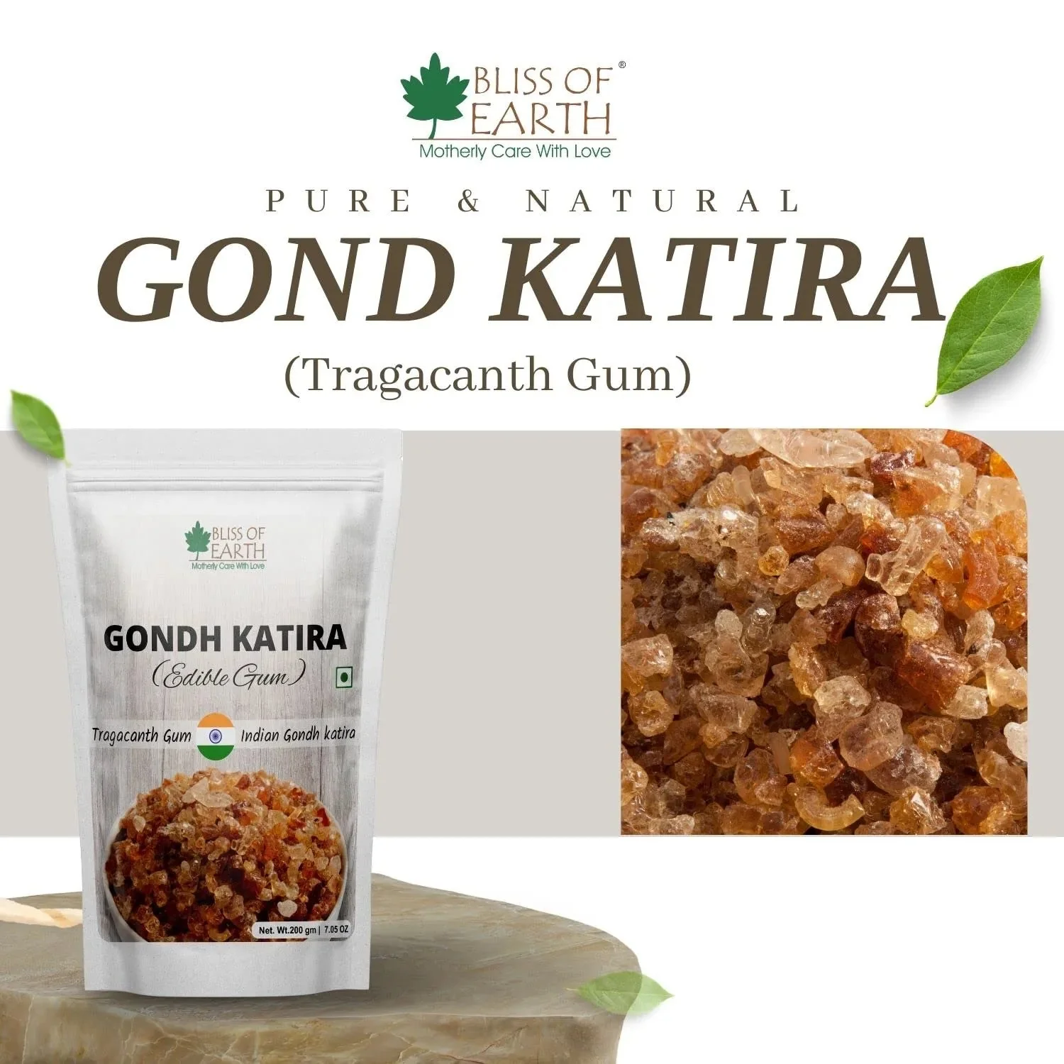 Gond Katira Pure Organic 200gm - Image 3