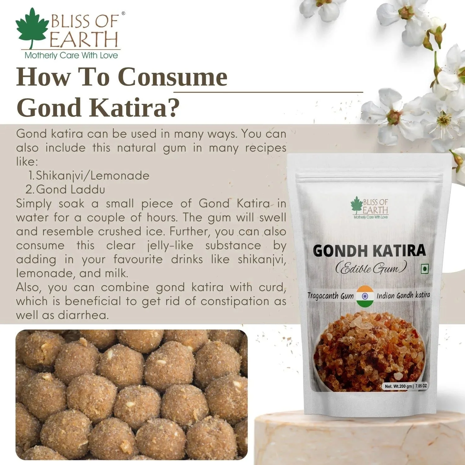 Gond Katira Pure Organic 200gm - Image 4