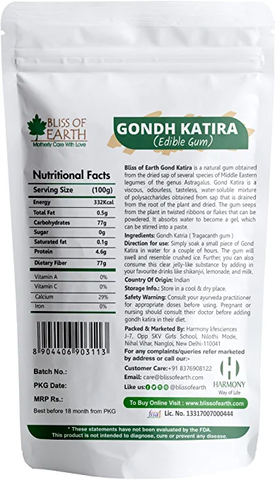 Gond Katira Pure Organic 200gm - Image 6