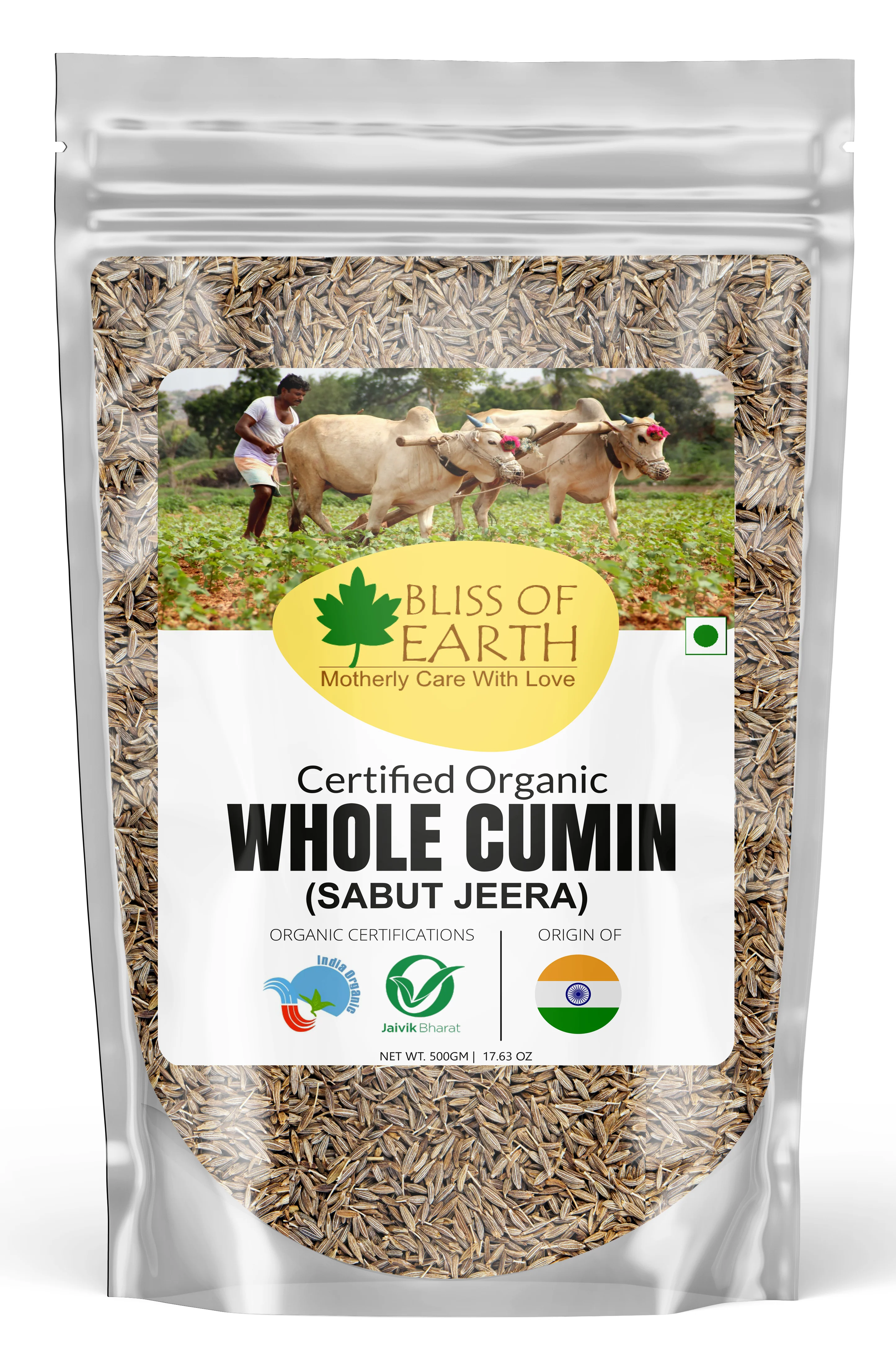 Organic Cumin Whole ( Jeera) 500gm