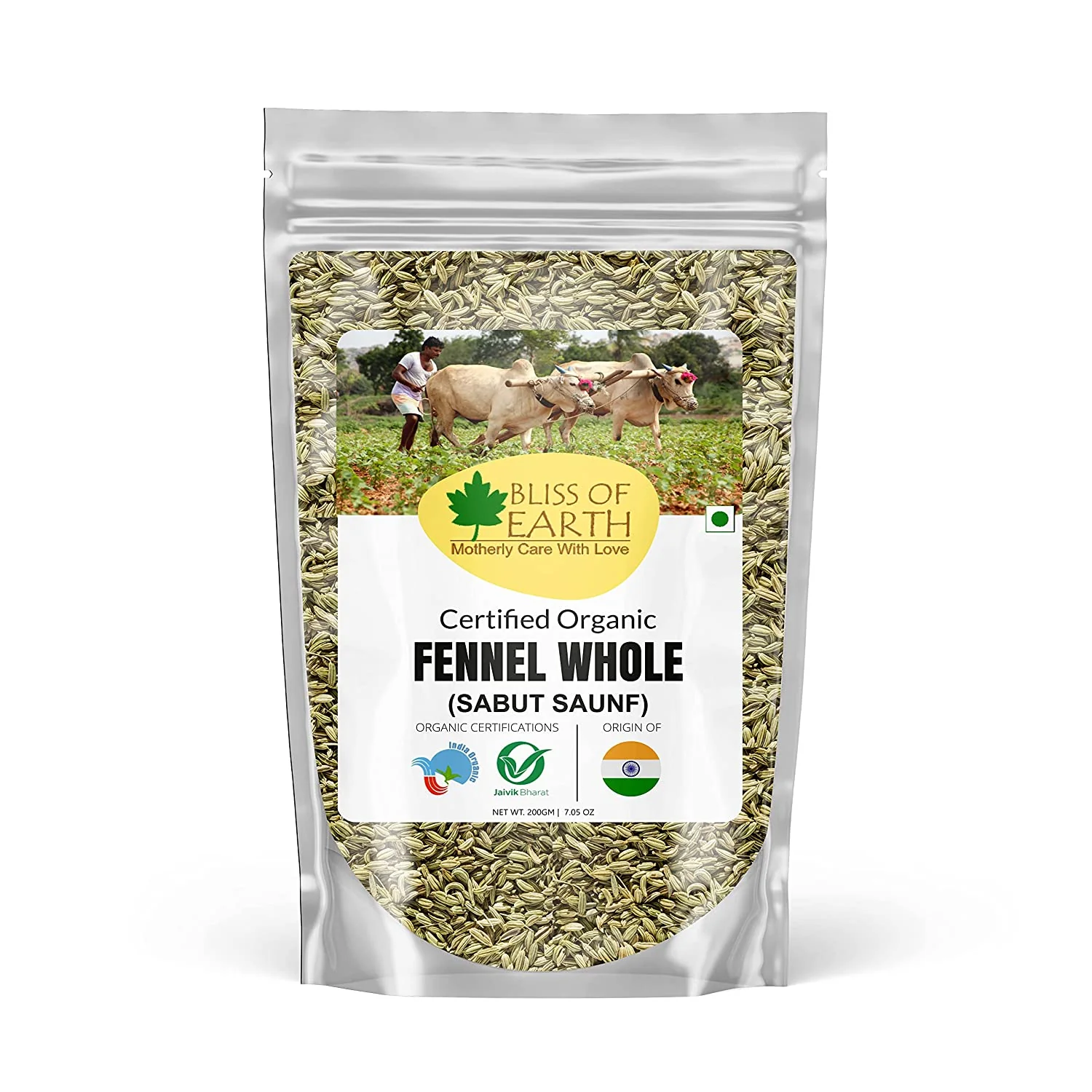 Organic Fennel Seed (Saunf) 200gm