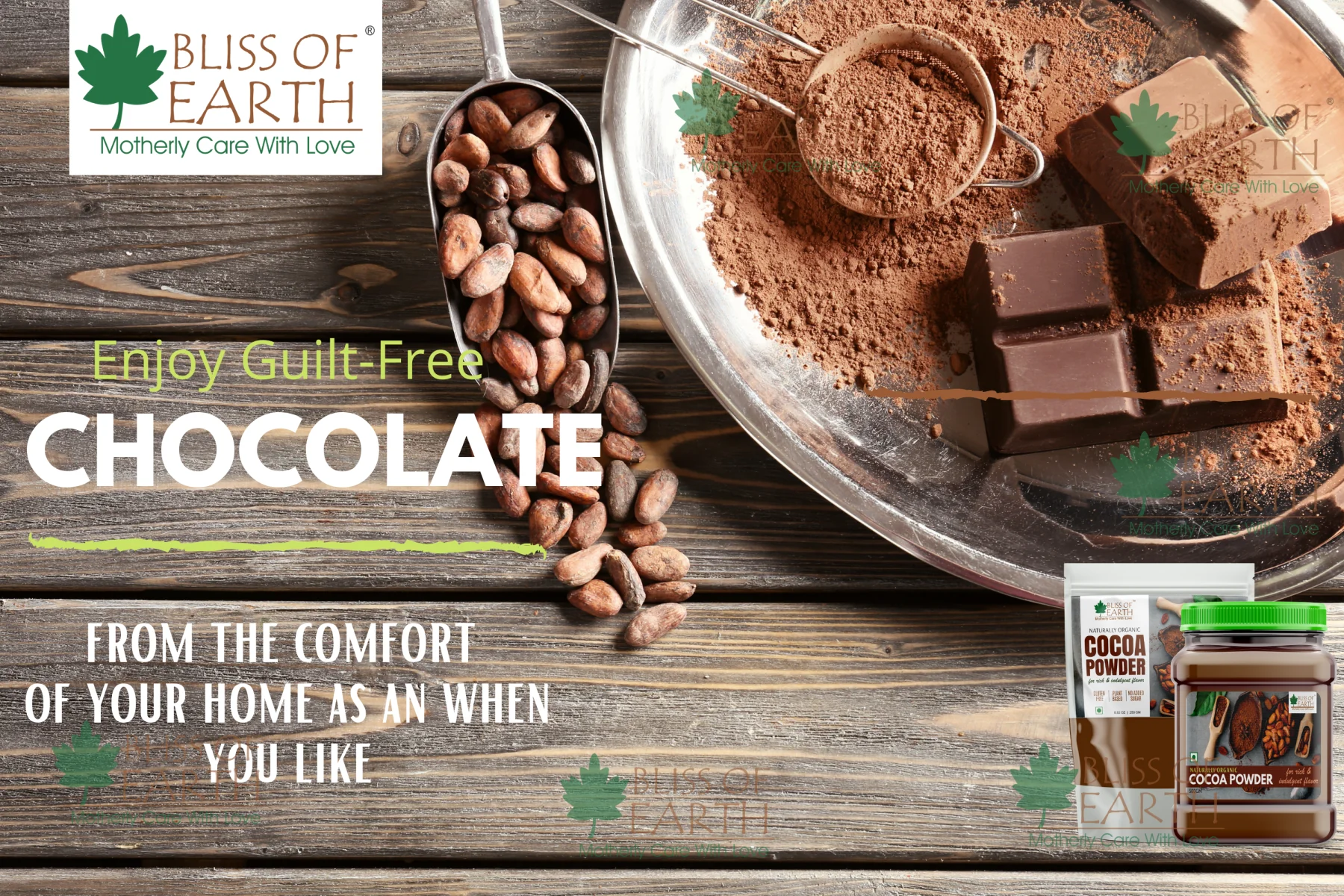 Unsweetened Dark Cocoa Powder 500 gm - Image 3