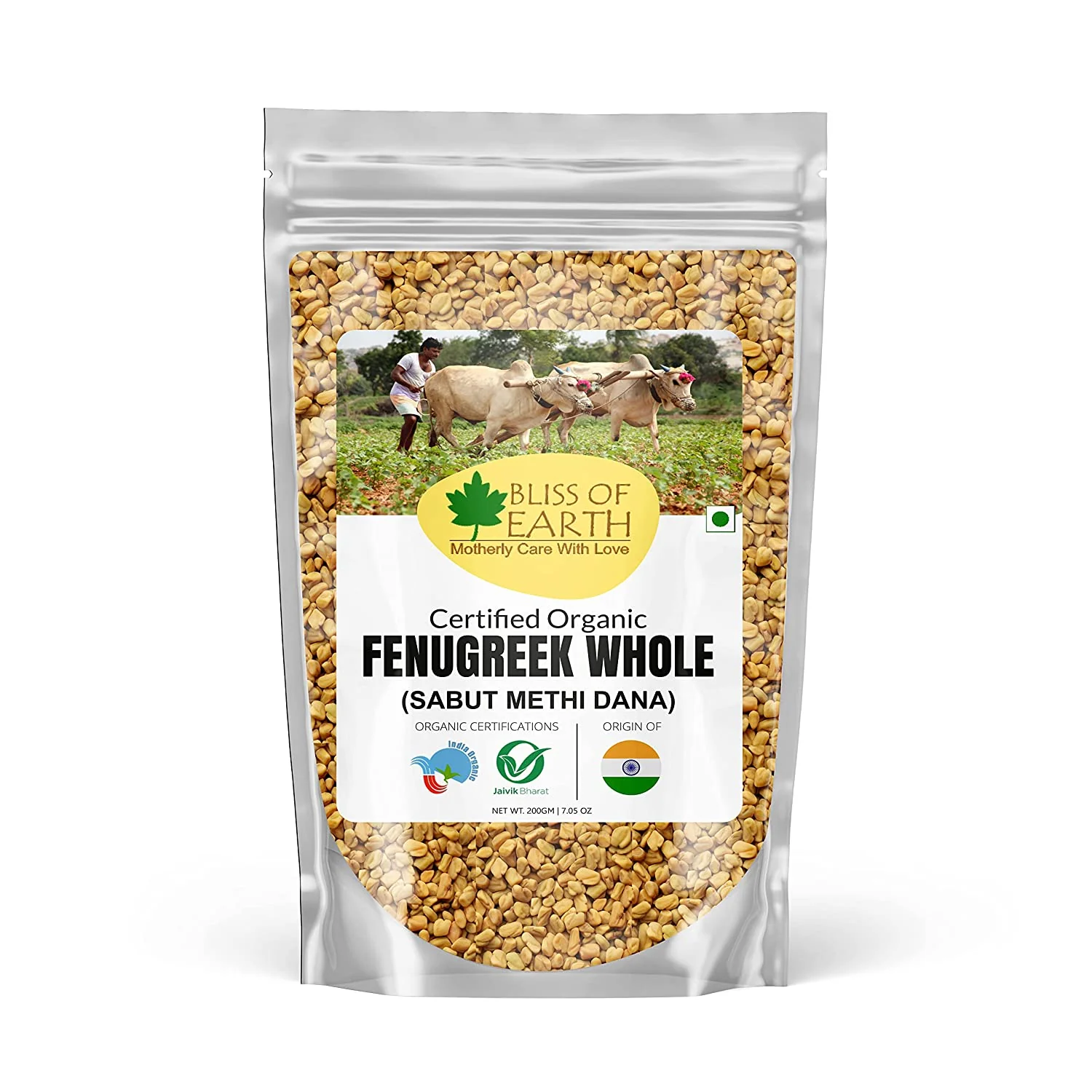 Organic Fenugreek Seed (Methi Dana) 200gm