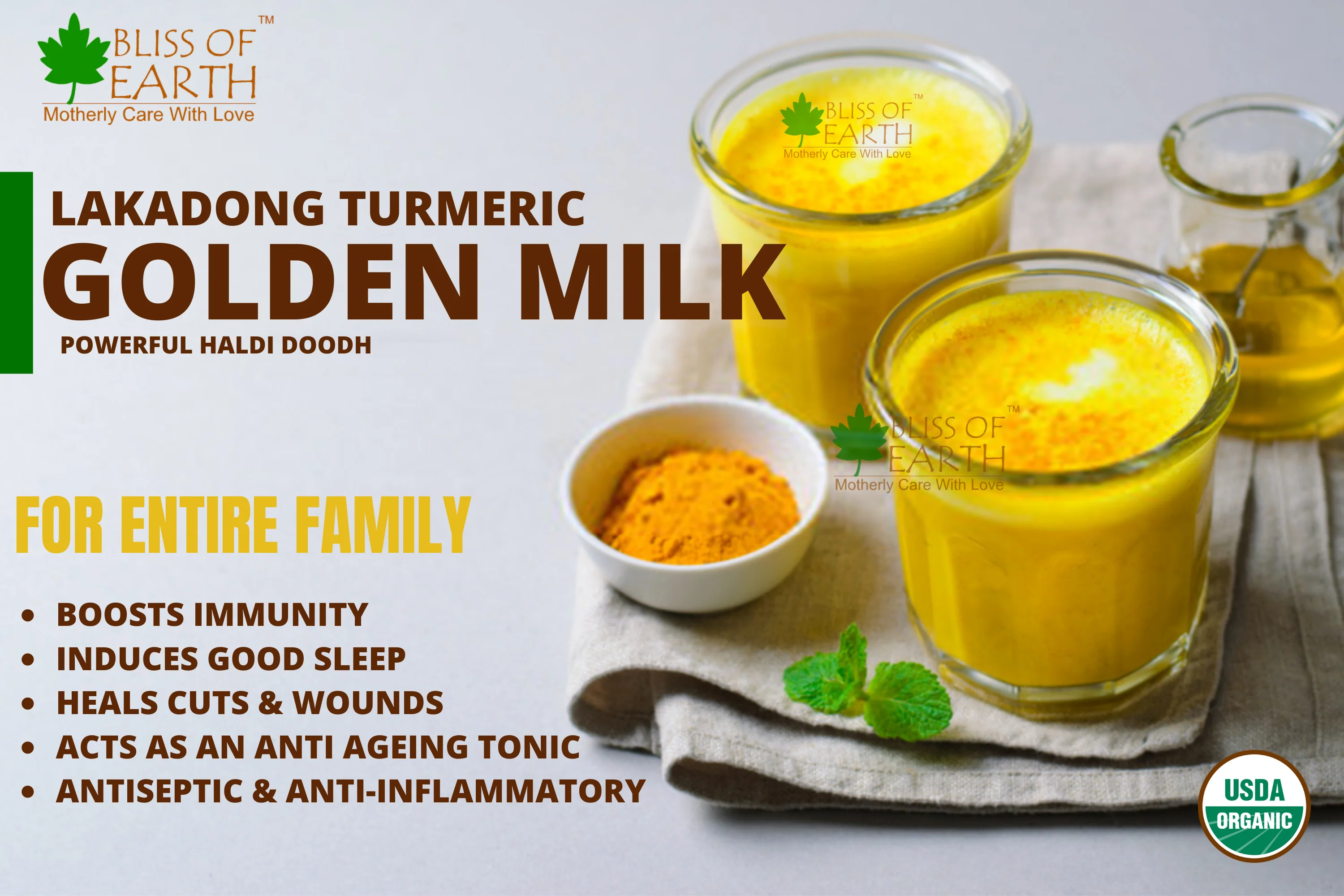 USDA Organic Lakadong Turmeric Powder 250GM - Image 3