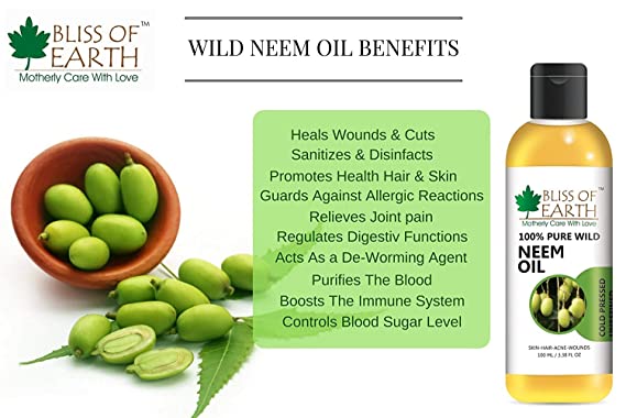 Bliss of Earth 100% Natural Pure Neem Oil 100ML - Image 3