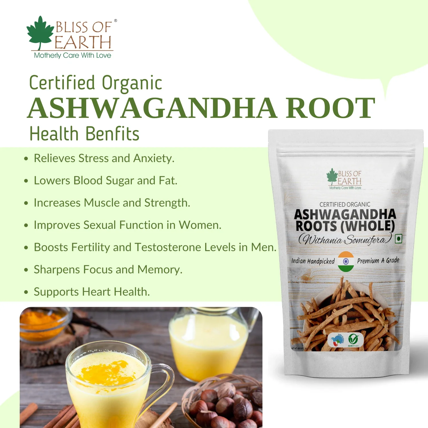 Organic Ashwagandha Roots Whole - Image 3