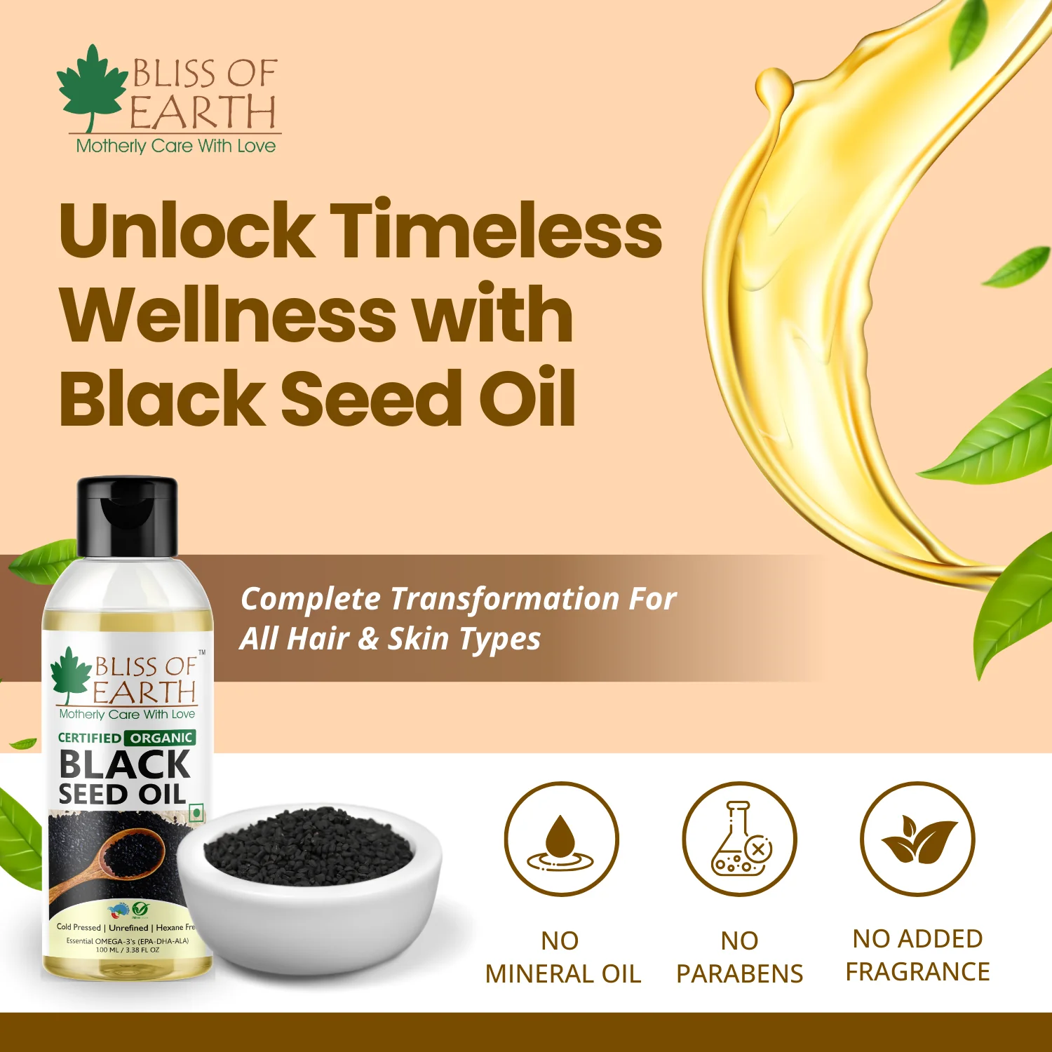 USDA Organic Black Seed (Kalonji) Oil 100ML - Image 5