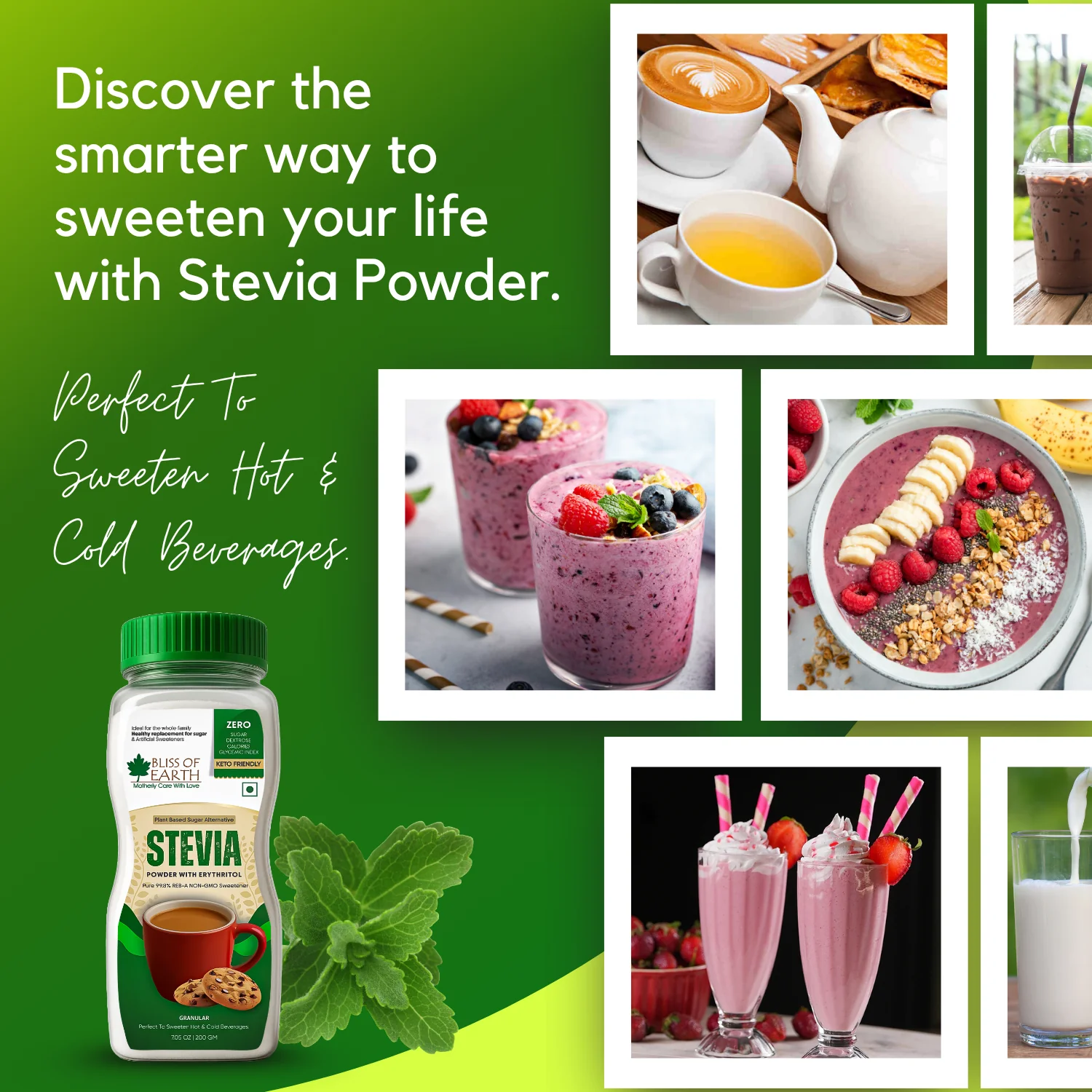 Sugar Free Stevia Powder For Diabetic 200gm - Image 5