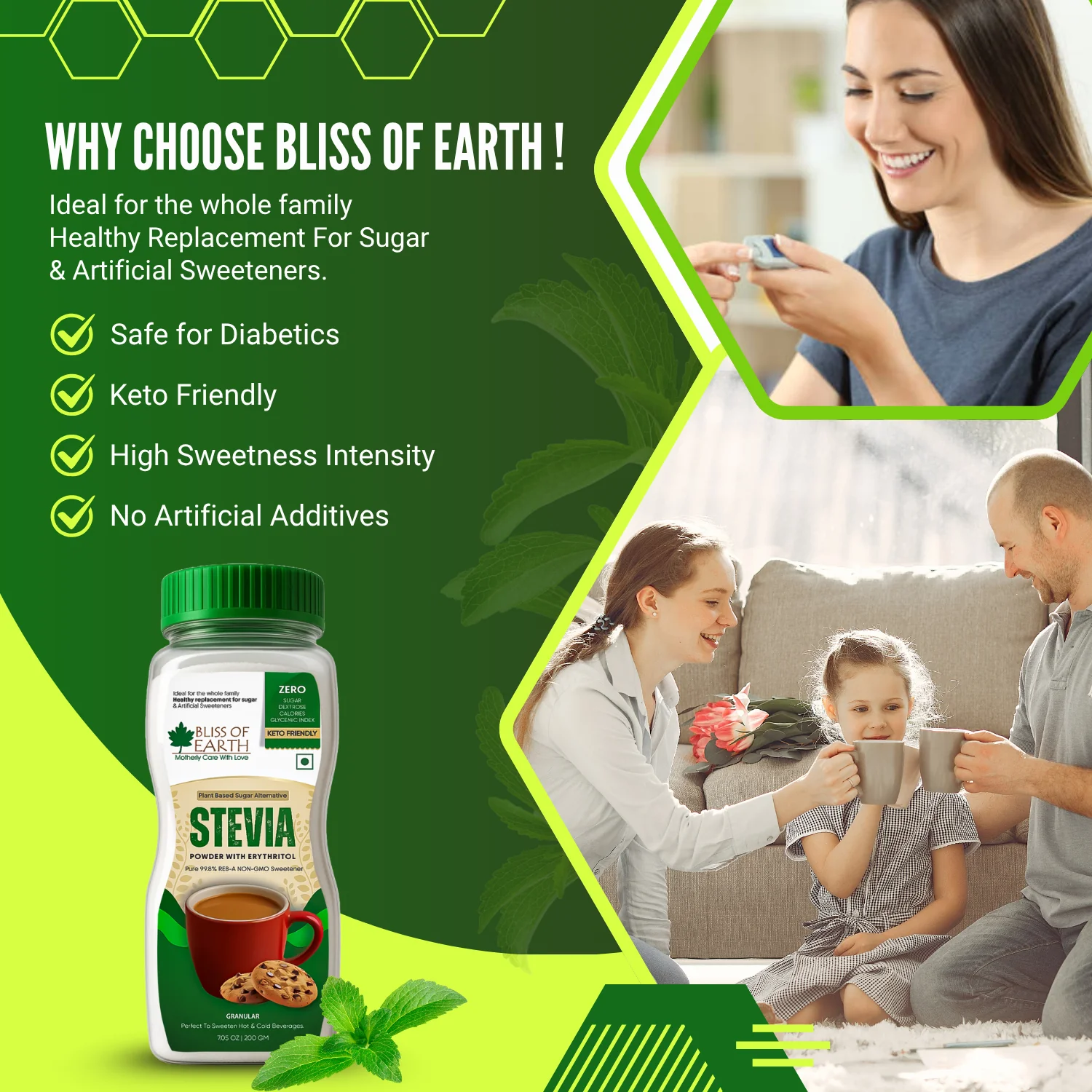 Sugar Free Stevia Powder For Diabetic 200gm - Image 8