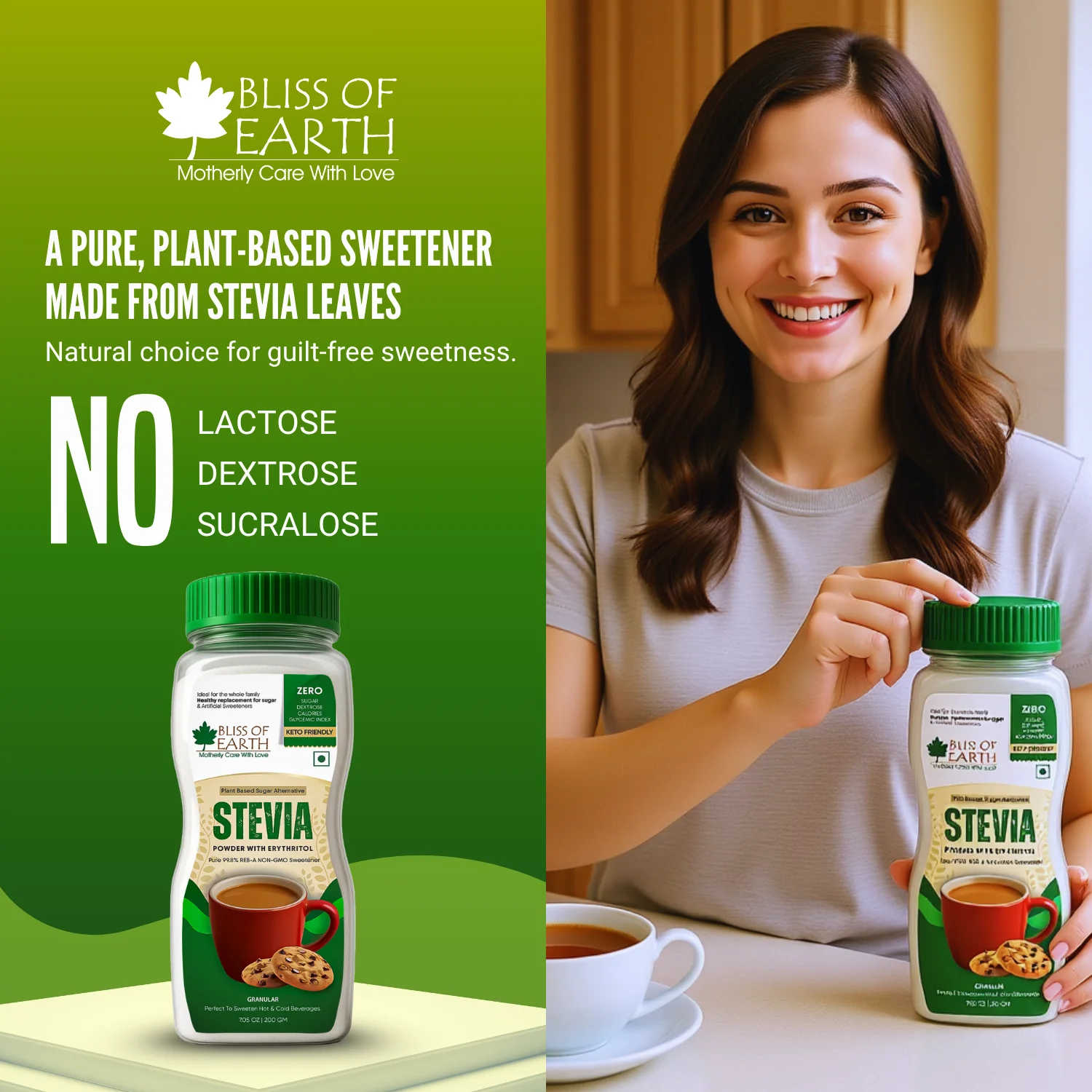 Sugar Free Stevia Powder For Diabetic 200gm - Image 9