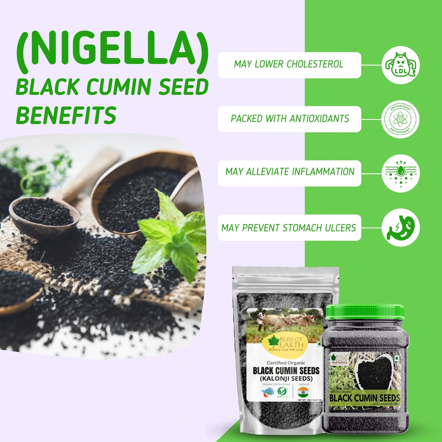 Black Cumin (Kalonji) Seeds - Image 3