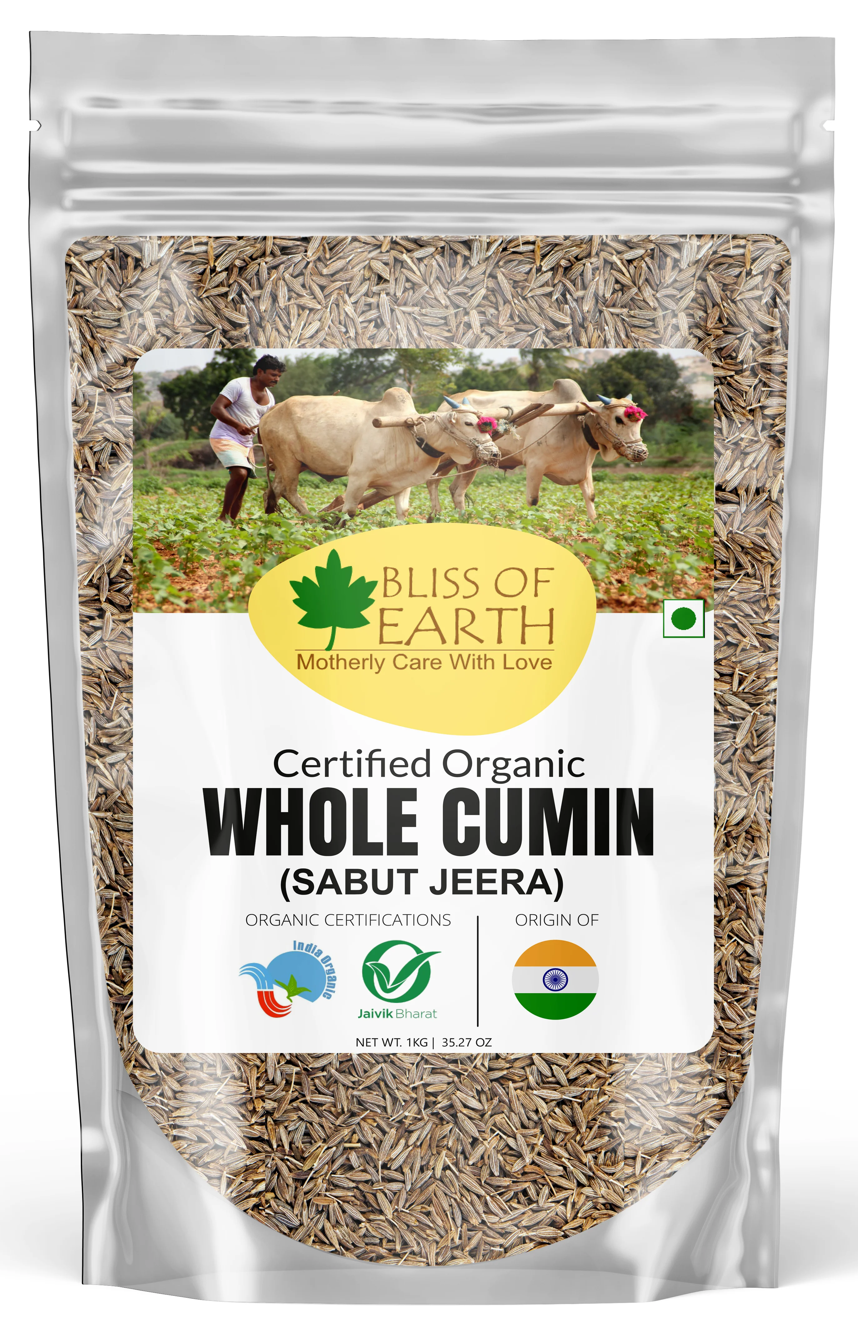Organic Cumin Whole ( Jeera) 1 KG