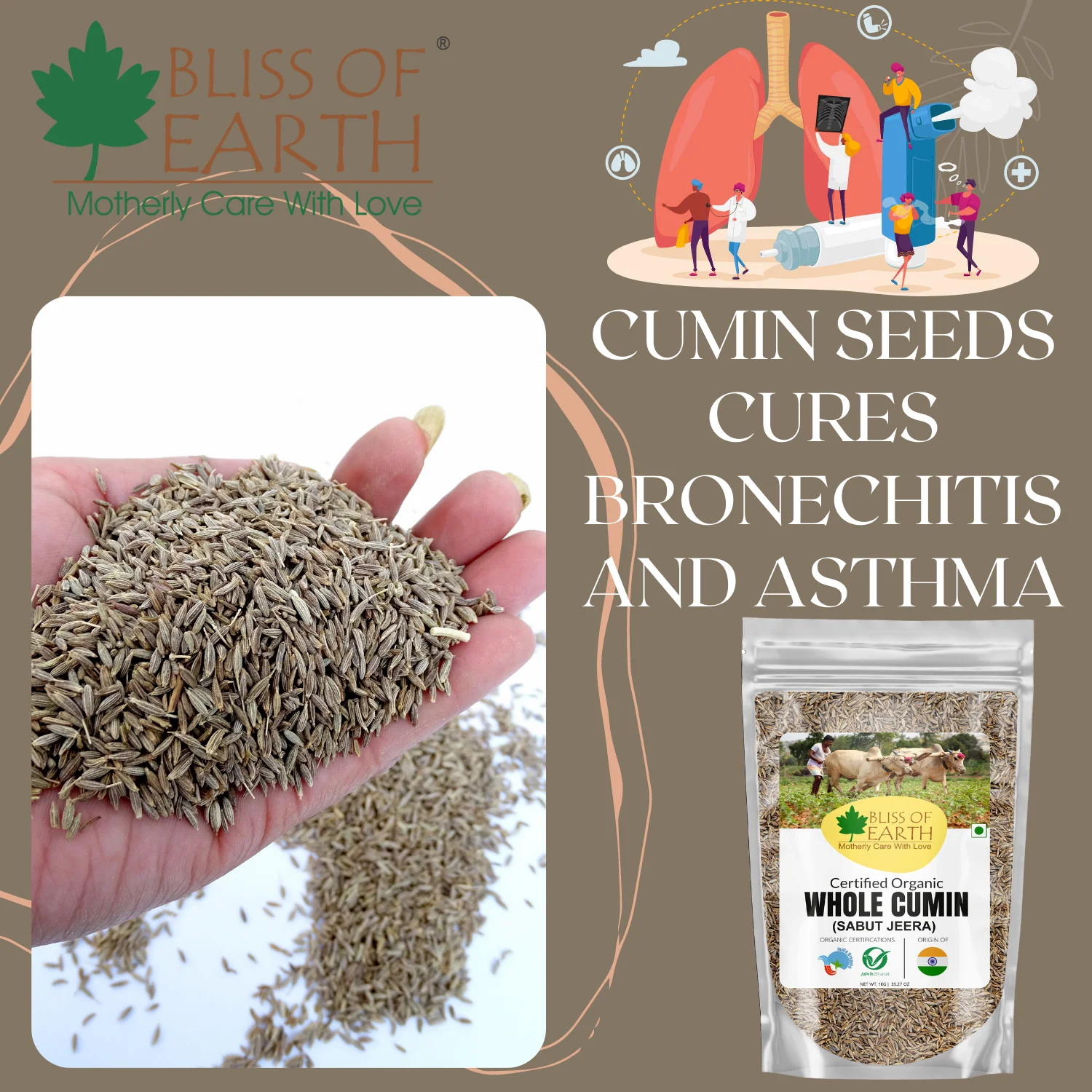 Organic Cumin Whole ( Jeera) 1 KG - Image 4