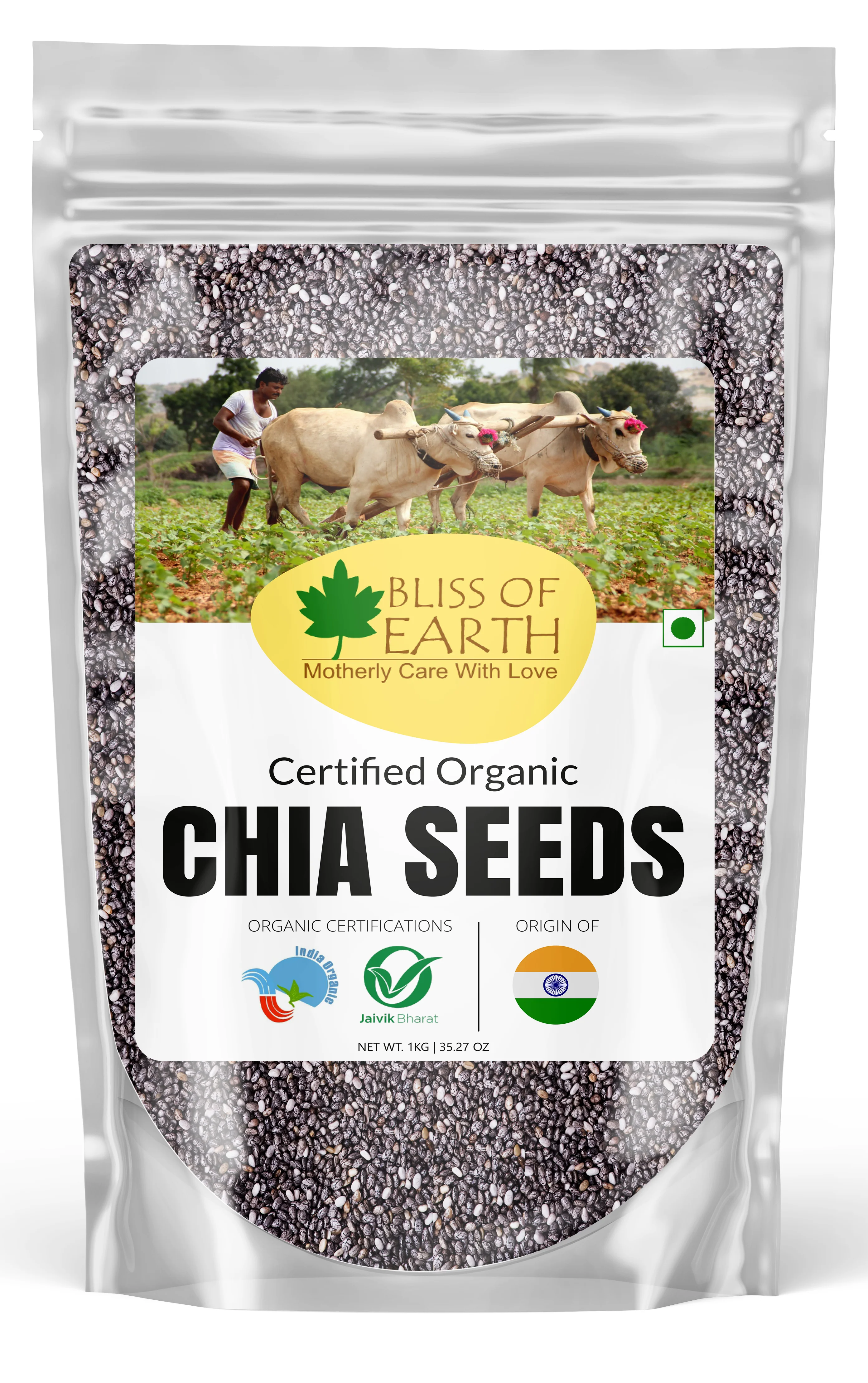 USDA Organic Raw Chia Seeds 1 kg