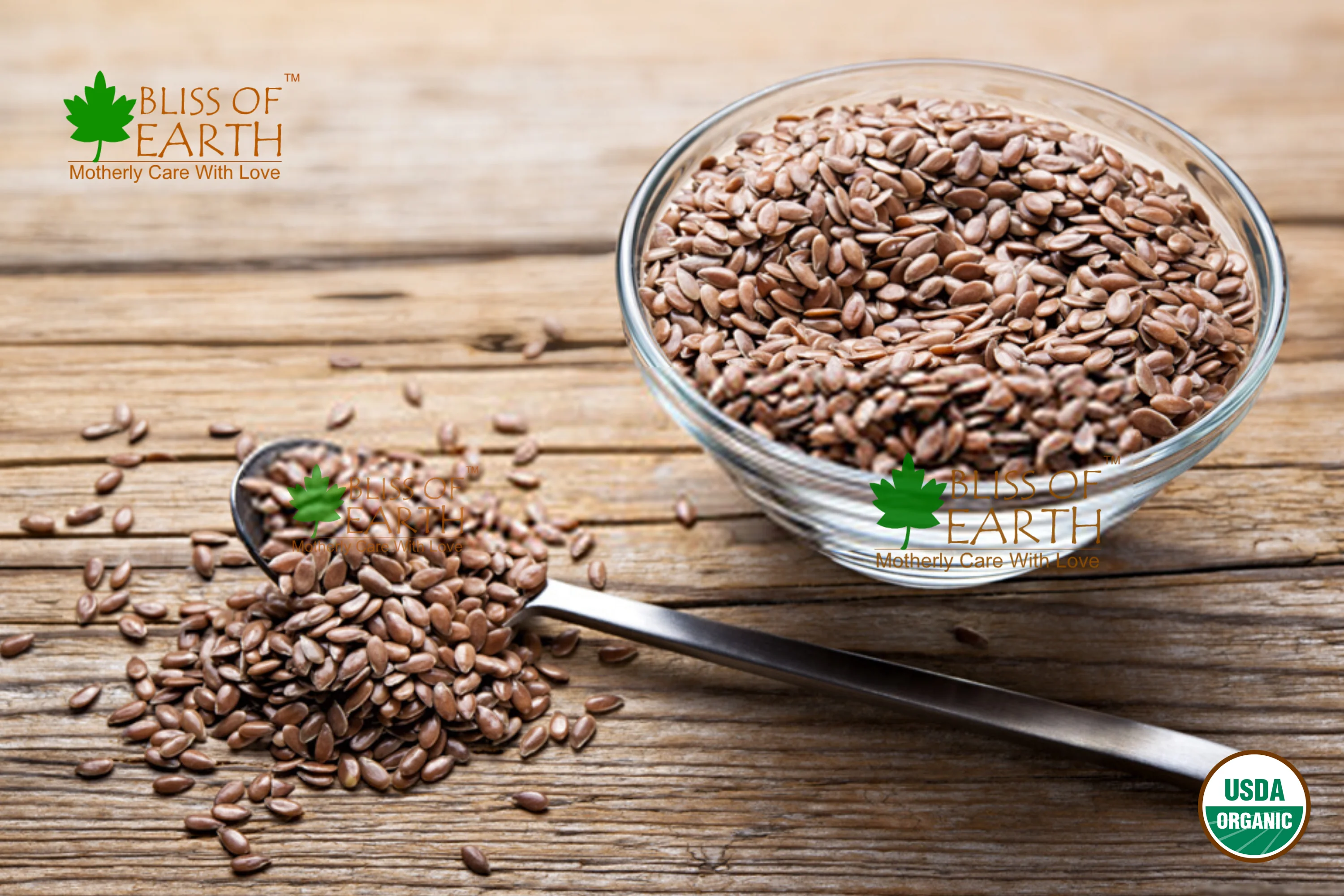 USDA Organic Raw Flax Seeds (Alsi Seed) 1 kg - Image 3