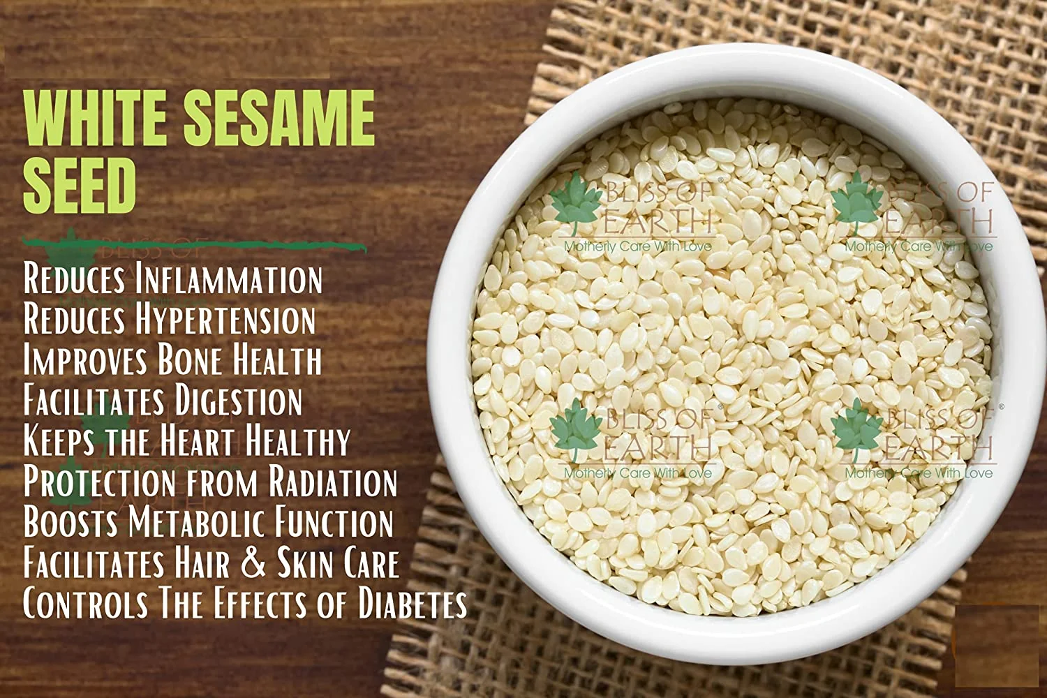 USDA Organic White Sesame Seeds Raw 200gm - Image 4