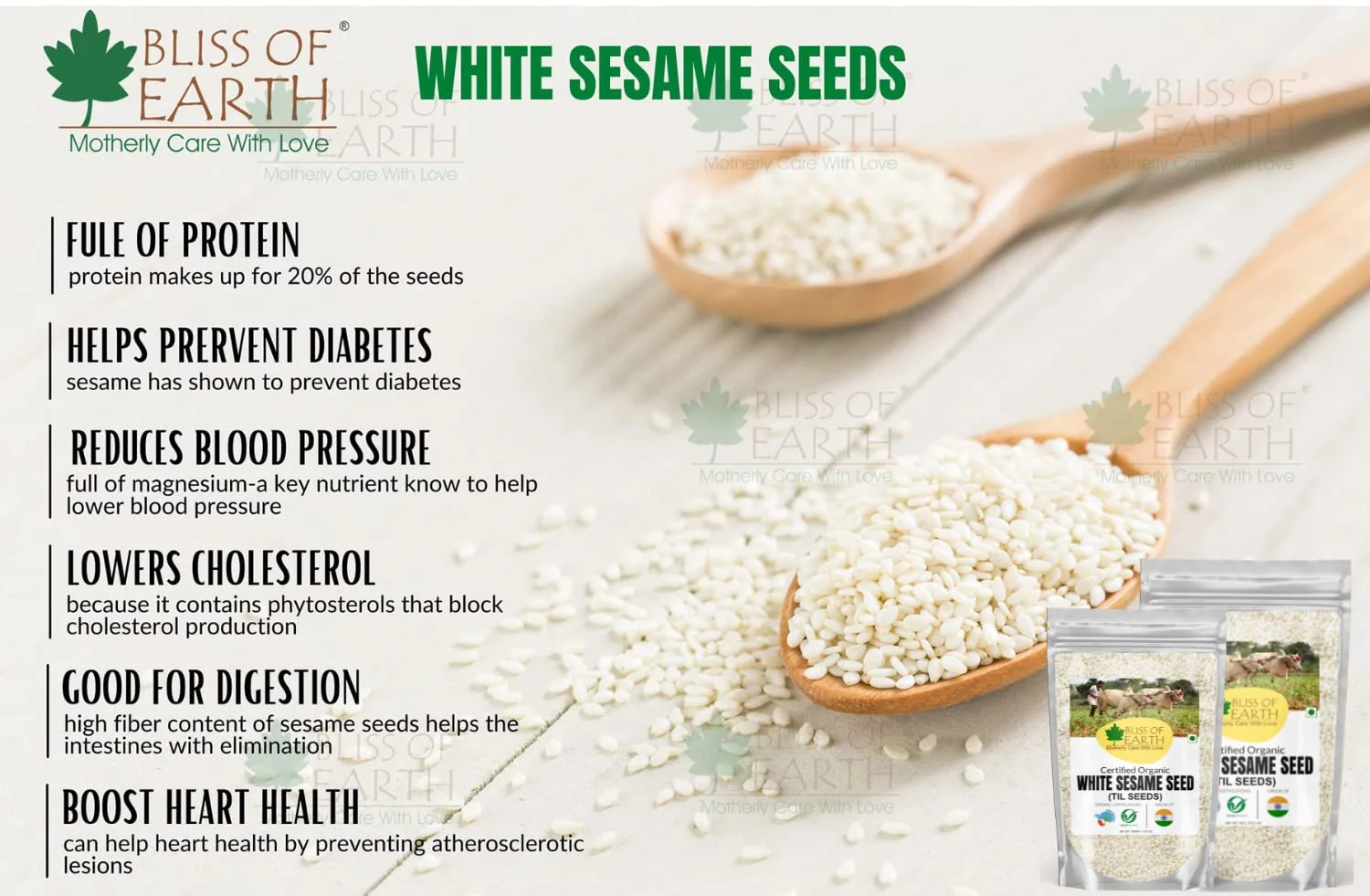 USDA Organic White Sesame Seeds Raw 200gm - Image 5