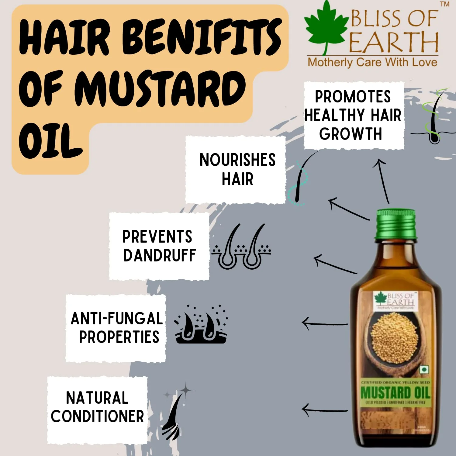 USDA Organic Yellow Mustard Seed Oil 500 ml - Image 4