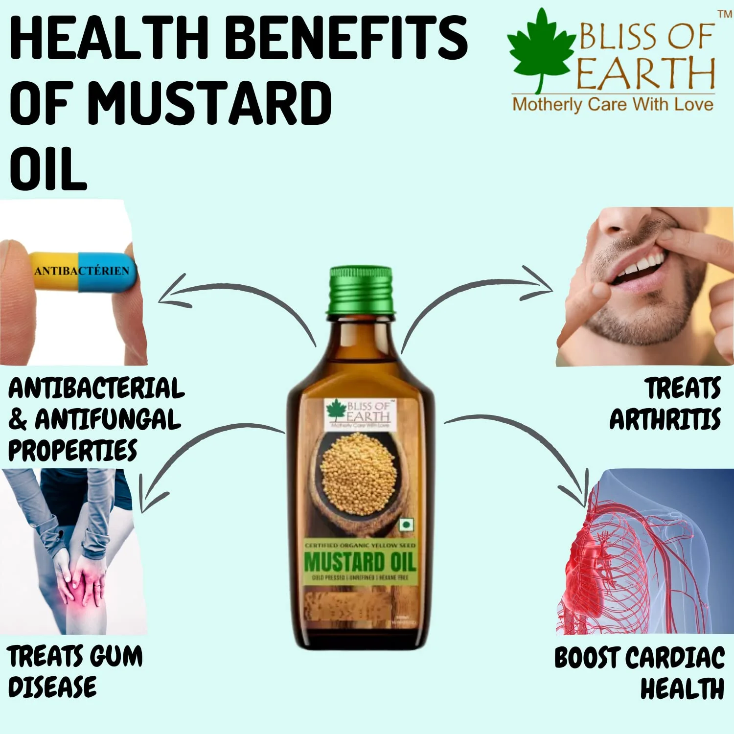 USDA Organic Yellow Mustard Seed Oil 500 ml - Image 5