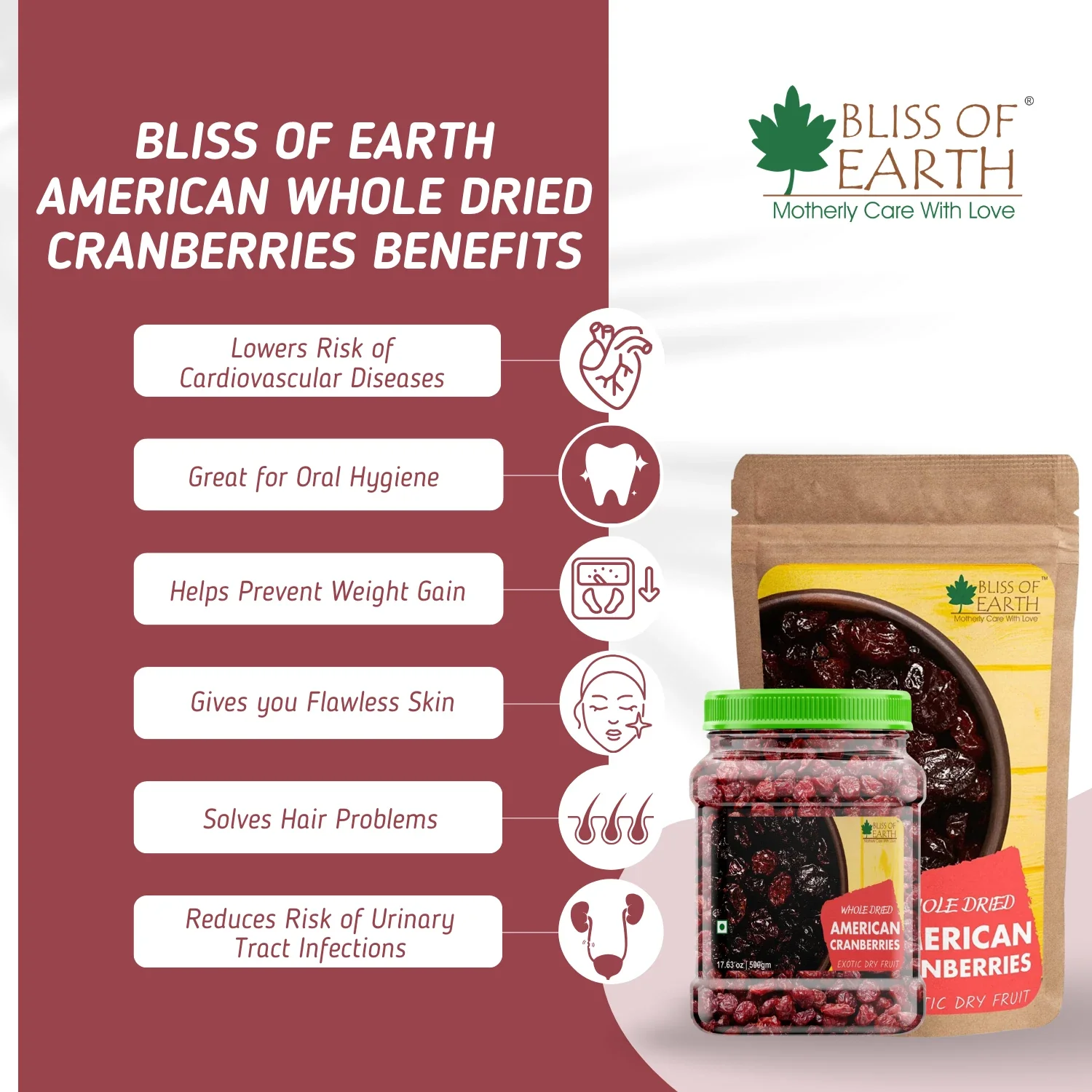 Whole Dried American Cranberries - Image 3